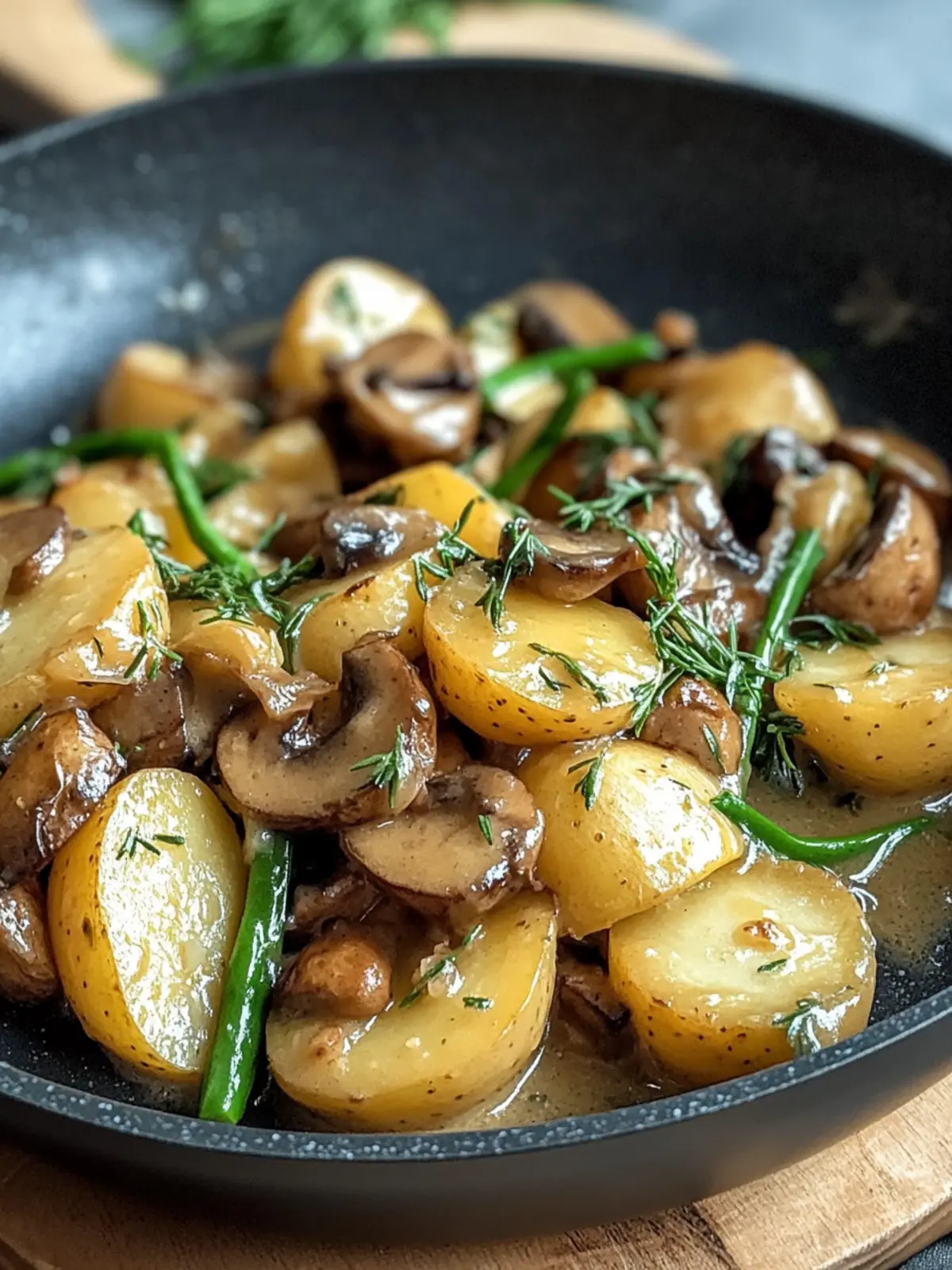 Bereite schnell ein Kartoffel- und Pilz-Stampf mit Bohnen zu: Lecker und Vegan 4 Bereite schnell ein Kartoffel- und Pilz-Stampf mit Bohnen zu
