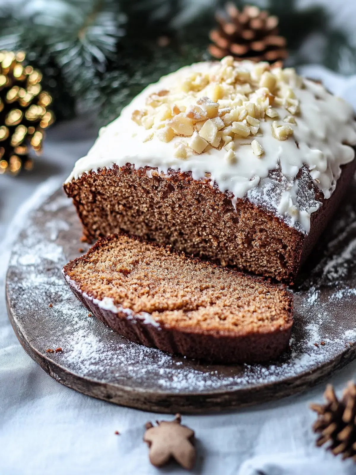 Saftiges Lebkuchenbrot mit Frischkäse-Frosting Genuss! 2 Lebkuchenbrot