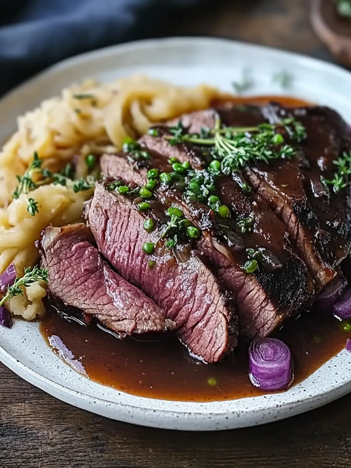 Sauerbraten mit Rotkohl und Knödeln: Der perfekte Festtagsgenuss 5 Sauerbraten mit Rotkohl und Knödeln