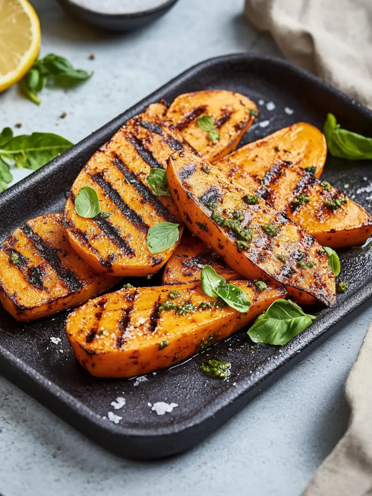 Gegrillte Süßkartoffel mit Knoblauch und Ahorn genießen 3 Gegrillte Süßkartoffel