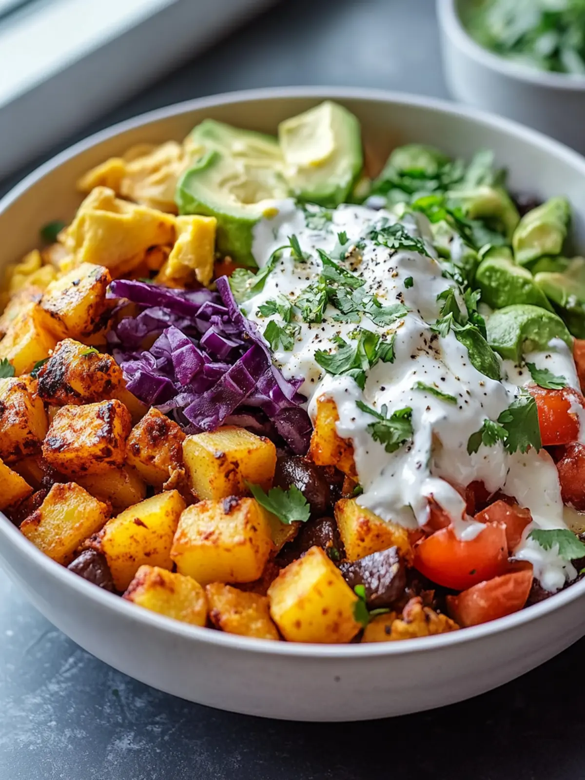 Köstliche Veggie-Taco-Bowl mit Kartoffeln für schnelle Genussmomente 4 Köstliche Veggie-Taco-Bowl mit Kartoffeln