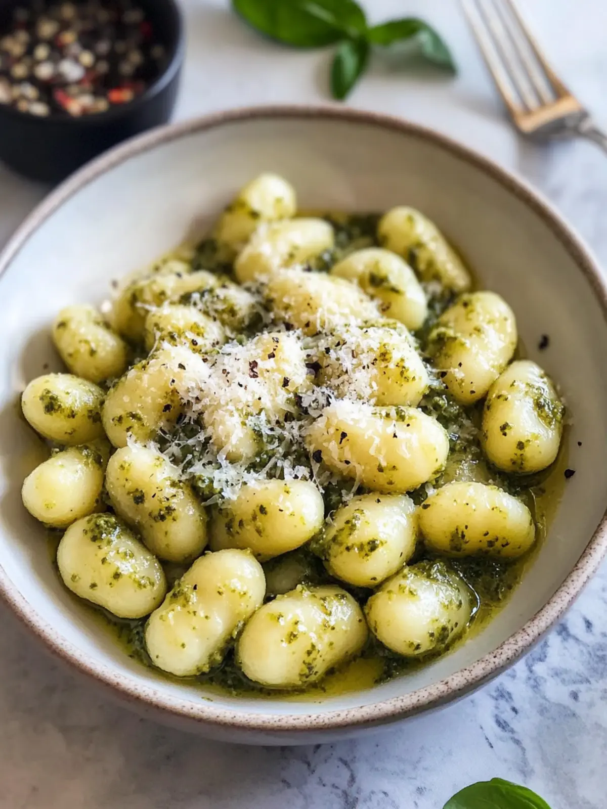 Cremige Pesto-Gnocchi: Schneller Genuss für deine Familie 5 Cremige Pesto-Gnocchi