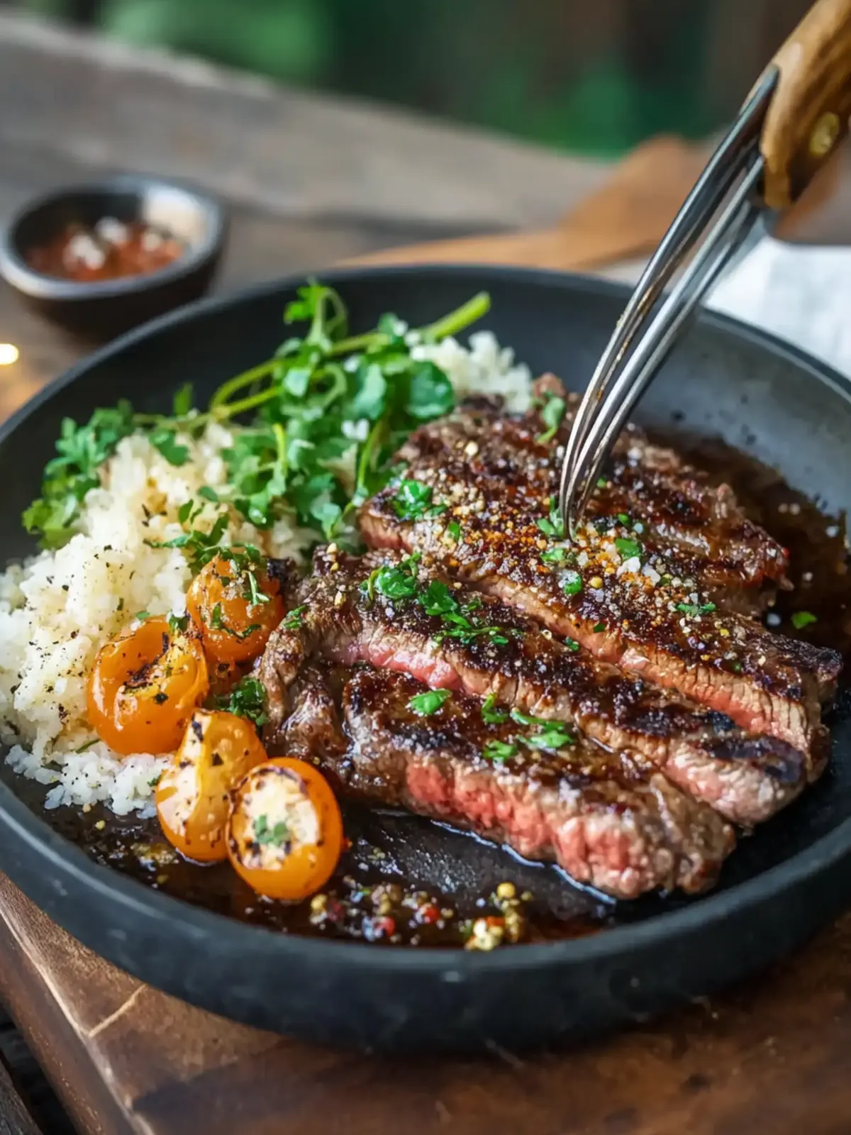 Gegrillte Steak Schüssel