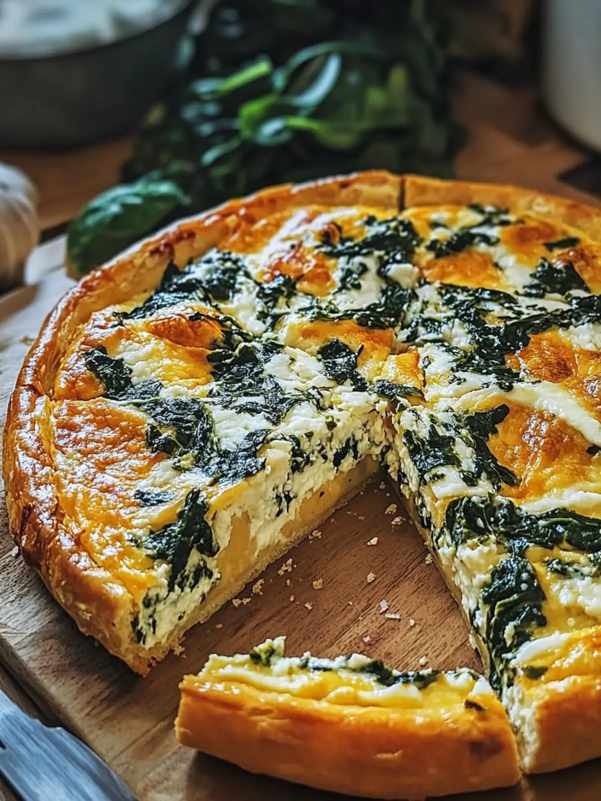 Hüttenkäse Spinat