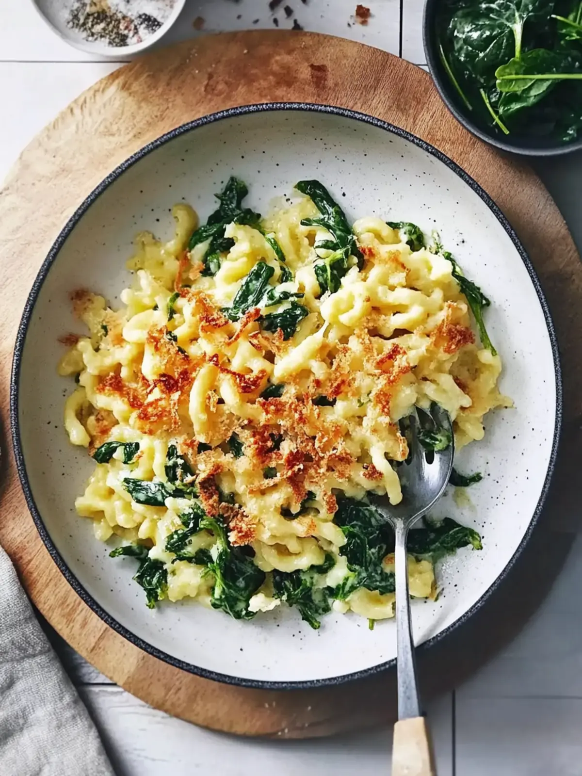 Babyspinat-Spätzle-Pfanne: Gesundes Rezept für jeden Tag 3 Babyspinat-Spätzle-Pfanne