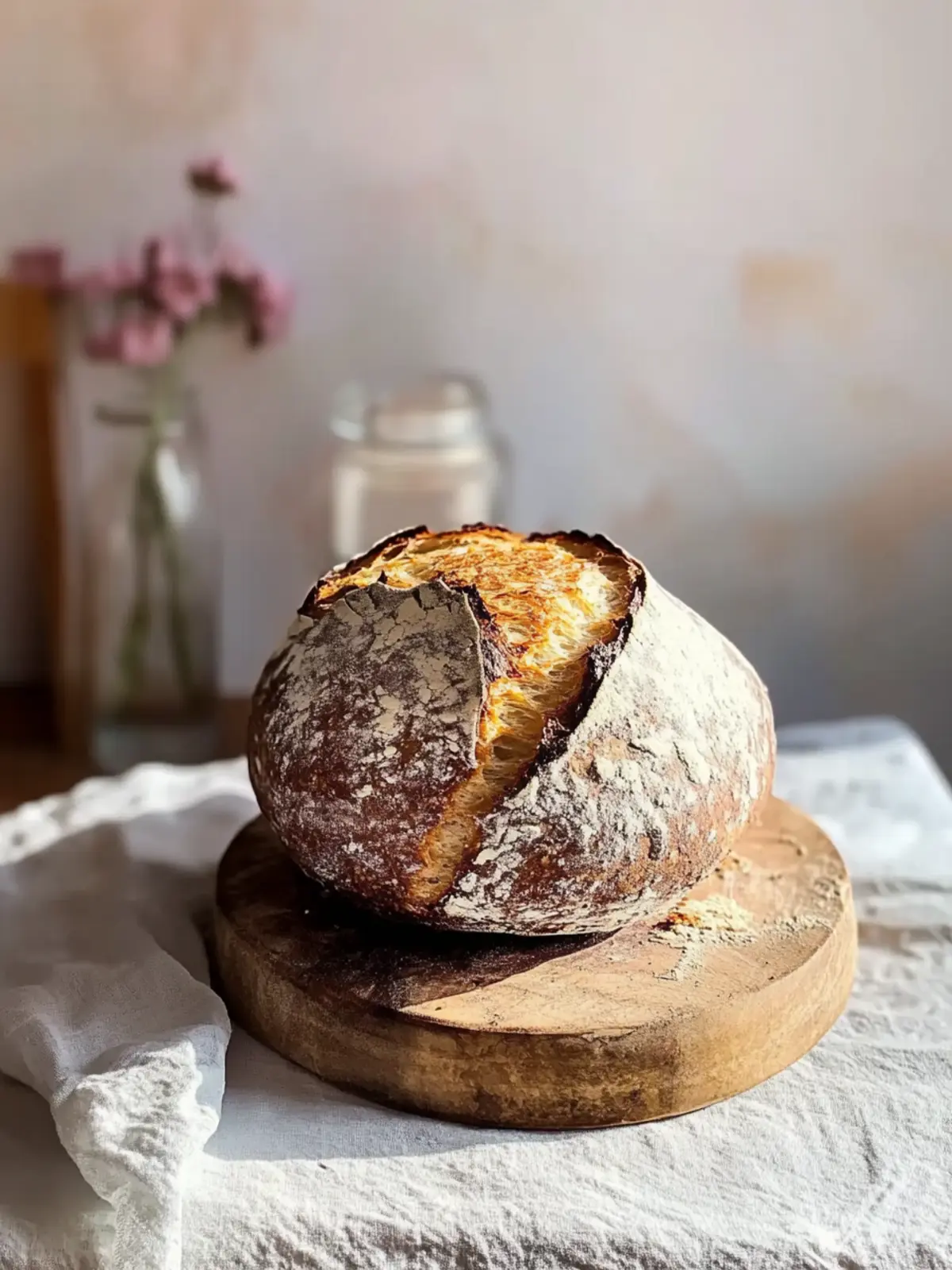 Crispy Sauerteigbrot mit Dinkel und leckeren Samen 4 Sauerteigbrot