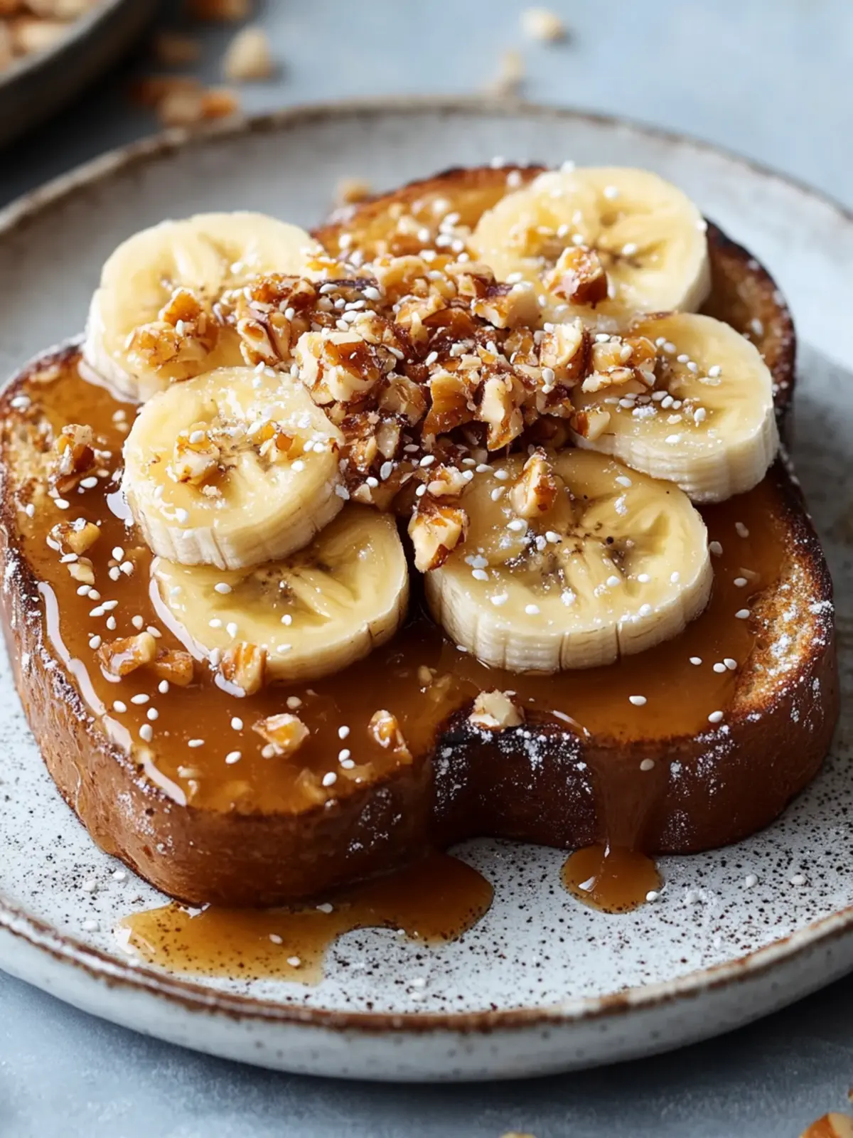 Miso Karamell Bananen French Toast mit geröstetem Kokosnuss für perfekten Brunch 4 Miso Karamell Bananen French Toast mit geröstetem Kokosnuss