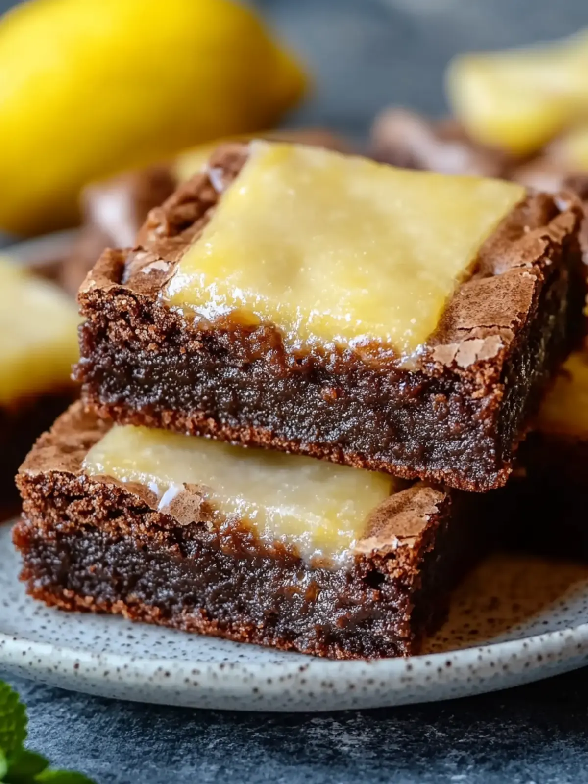 Zitronen-Brownies: Fudgy Leckerbissen mit erfrischendem Twist 2 Zitronen-Brownies