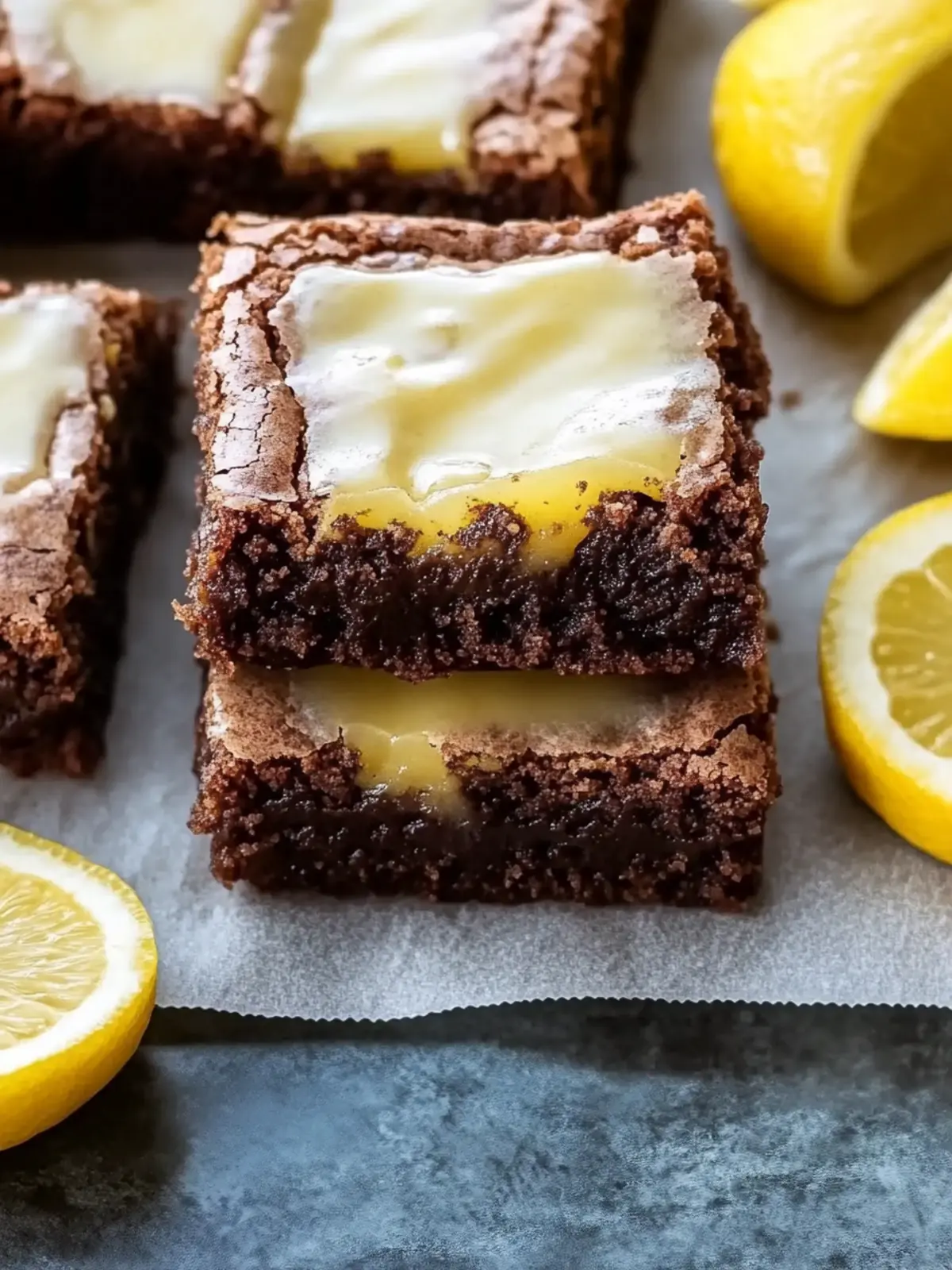 Zitronen-Brownies: Fudgy Leckerbissen mit erfrischendem Twist 3 Zitronen-Brownies