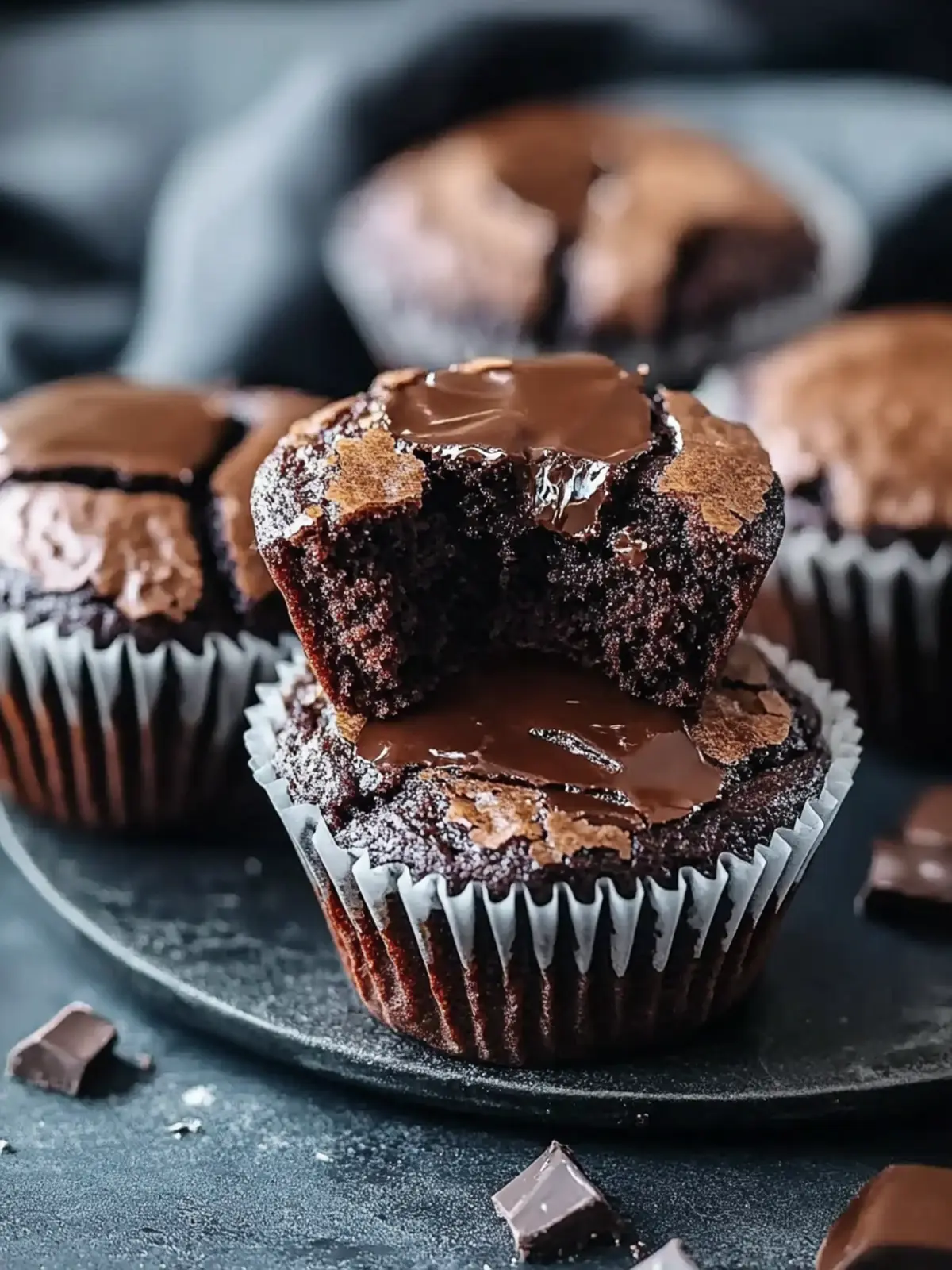 Saftige Brownie-Muffins für den ultimativen Schokoladengenuss 4 Saftige Brownie-Muffins