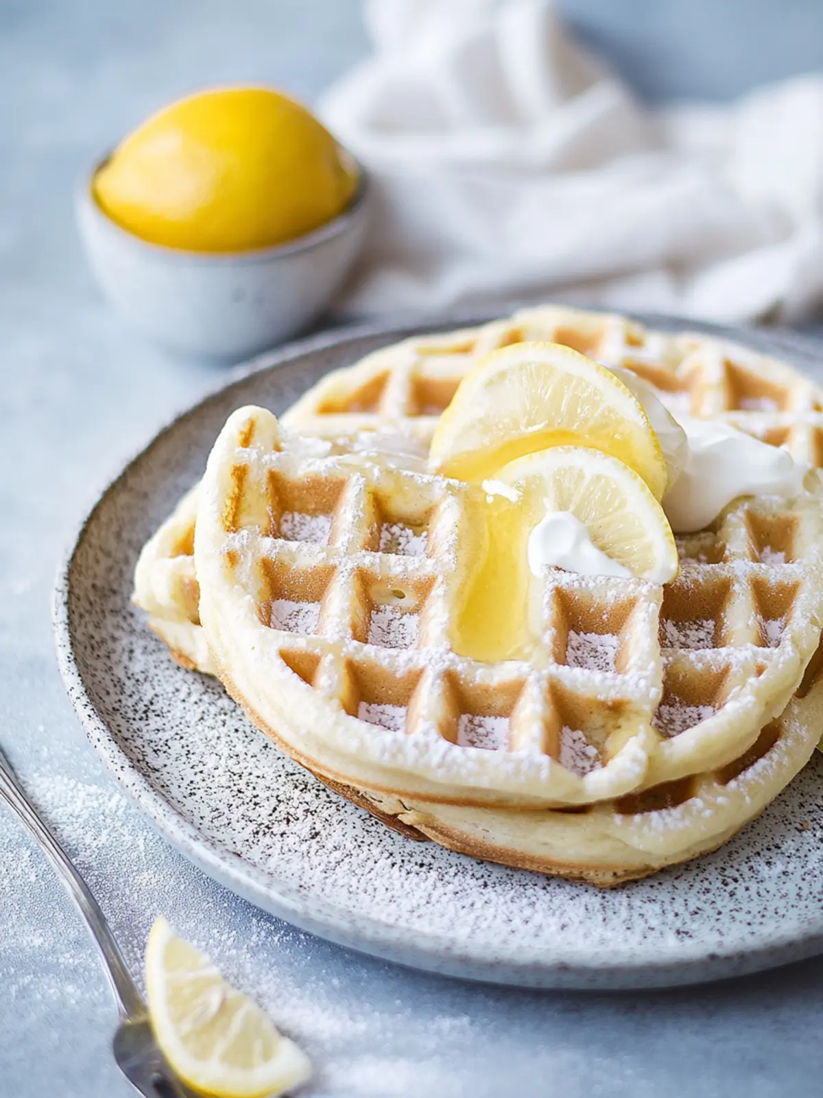 Zitronen-Mohnsamen-Waffeln: Der frische Brunch-Hit! 4 Zitronen-Mohnsamen-Waffeln