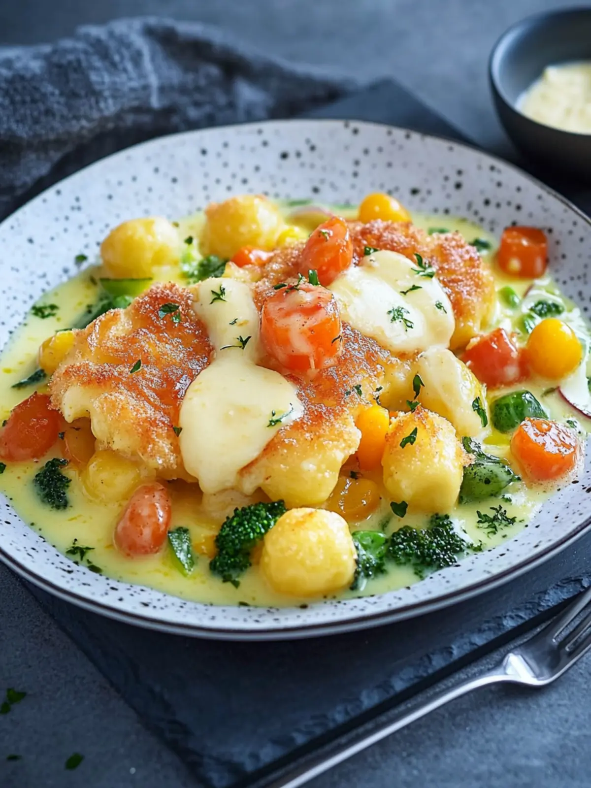 Teigtaschenauflauf mit Gemüse und Sauce Hollandaise leicht gemacht 4 Teigtaschenauflauf mit Gemüse und Sauce Hollandaise