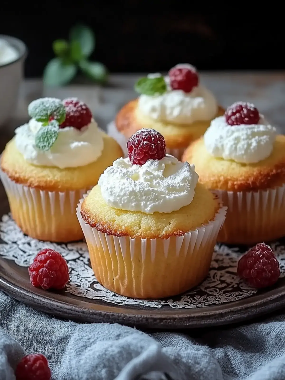 Saftige Muffins mit Quark und Vanillepudding für jeden Tag 2 Muffins mit Quark und Vanillepudding