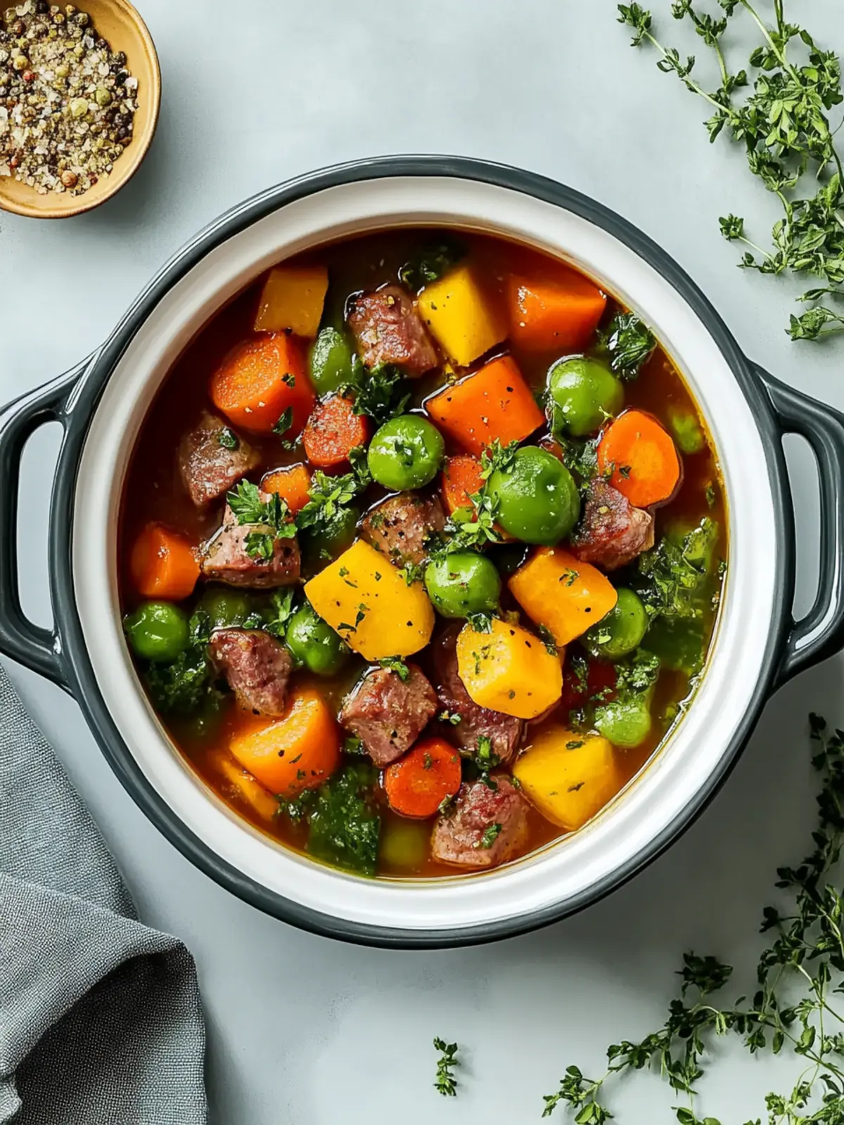 Herzhafter Instant Pot Rindfleisch-Eintopf mit Gemüse für jede Saison 2 Herzhafter Instant Pot Rindfleisch-Eintopf mit Gemüse