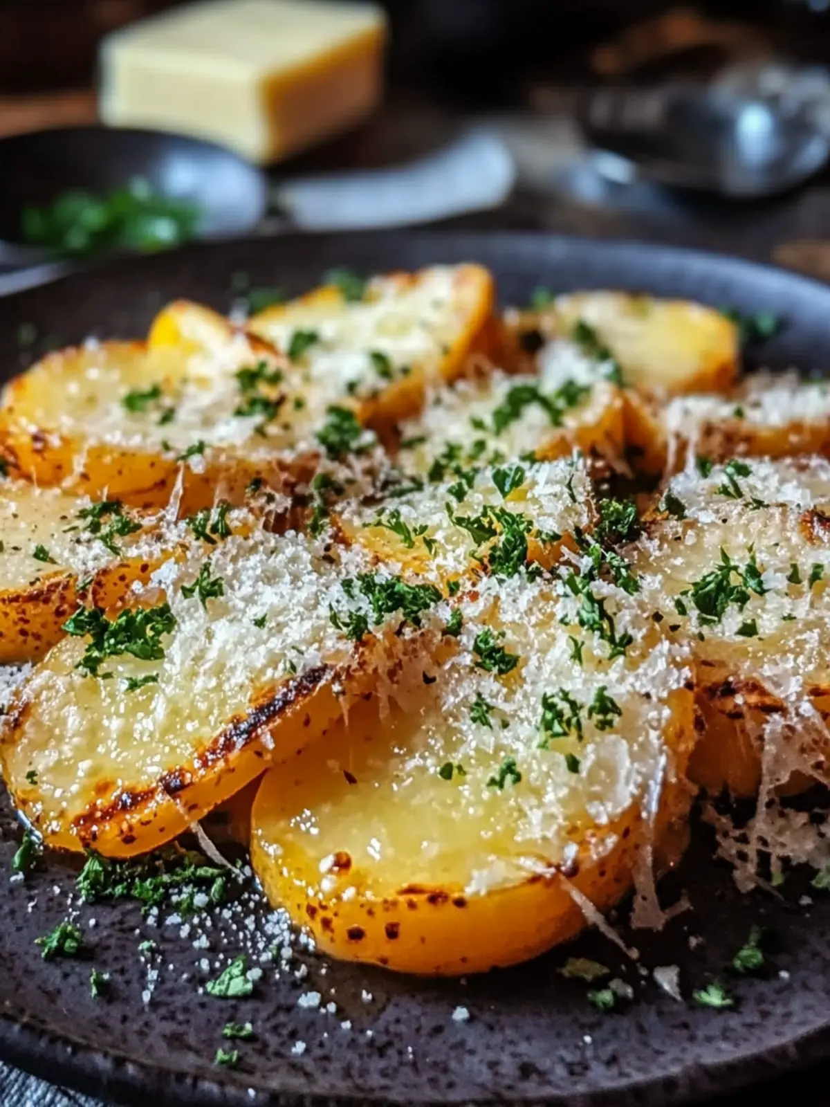 Knoblauchbutter zerdrückte Süßkartoffeln mit Parmesan Käse Freude 5 Knoblauchbutter zerdrückte Süßkartoffeln mit Parmesan Käse
