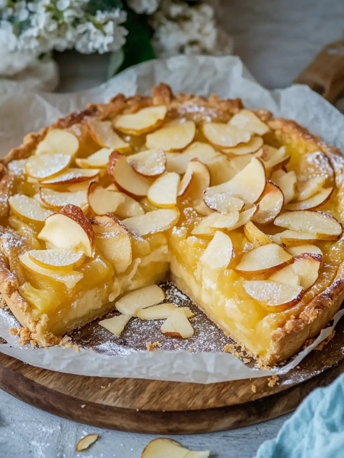 Saftiger Apfel- und Sauerrahm-Blätterkuchen für jede Gelegenheit 2 Apfel- und Sauerrahm-Blätterkuchen