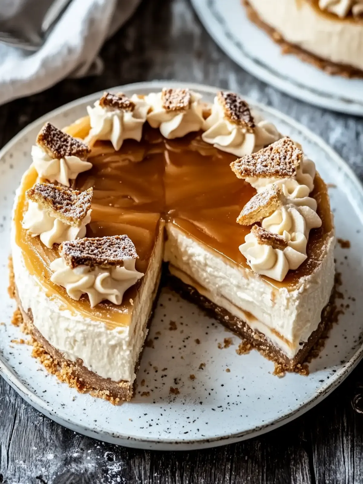 Biscoff gesalzener Karamell Käsekuchen für süße Momente 4 Biscoff gesalzener Karamell Käsekuchen