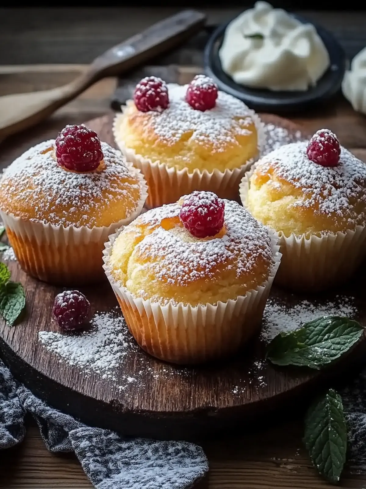 Muffins mit Quark und Vanillepudding – Einfach Himmlisch! 2 Muffins with quark and vanilla pudding