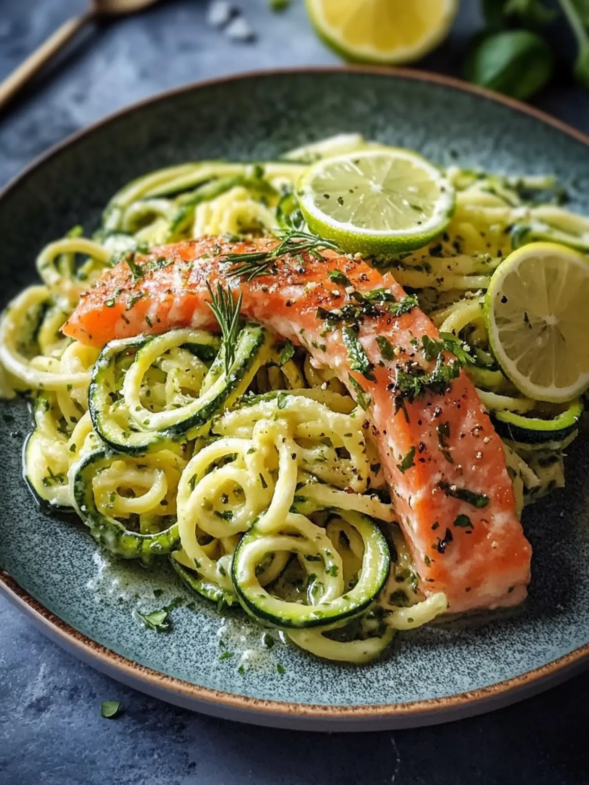 Kräuterlachs auf Zucchini-Nudeln – Gesund und blitzschnell! 5 Kräuterlachs auf Zucchini-Nudeln