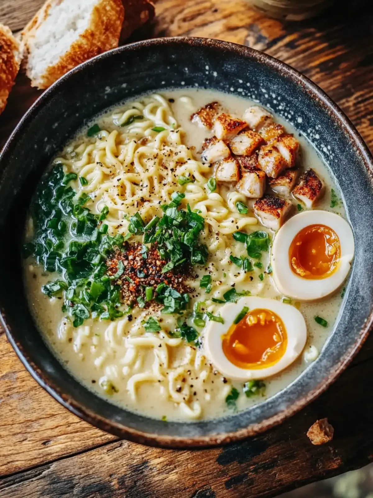 Wärme deinen Abend mit Ingwer Knoblauch Hühnernudelsuppe 4 Ingwer Knoblauch Hühnernudelsuppe