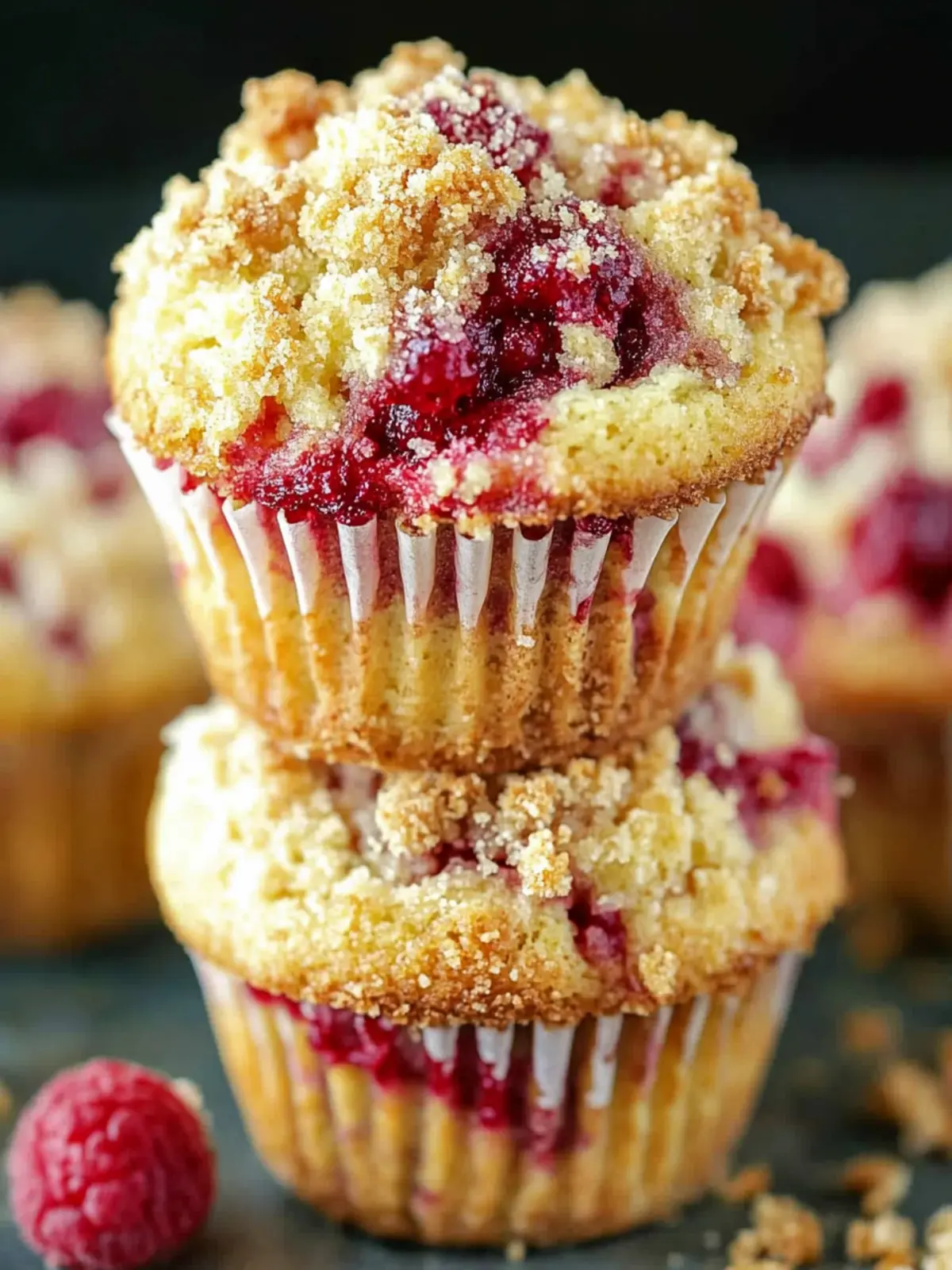 Himbeer-Streusel-Muffins: Saftig und unwiderstehlich lecker 4 Himbeer-Streusel-Muffins
