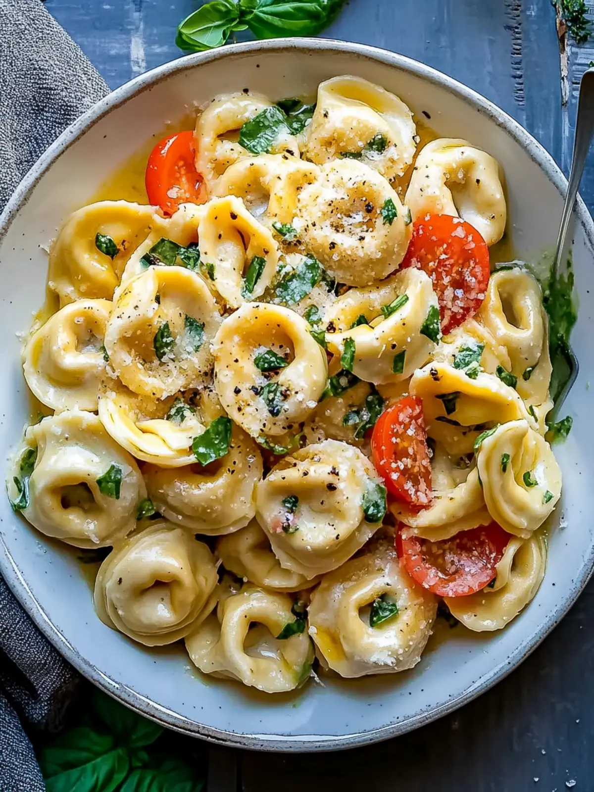 Heller und cremiger Tortellini-Nudelsalat mit frischem Gemüse 2 Heller und cremiger Tortellini-Nudelsalat Rezept