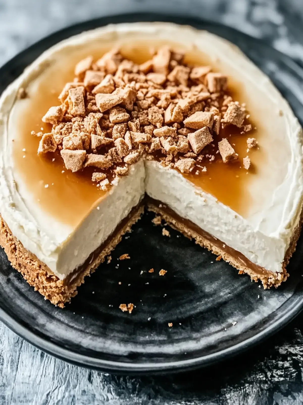 Biscoff gesalzener Karamell Käsekuchen für süße Momente 2 Biscoff gesalzener Karamell Käsekuchen