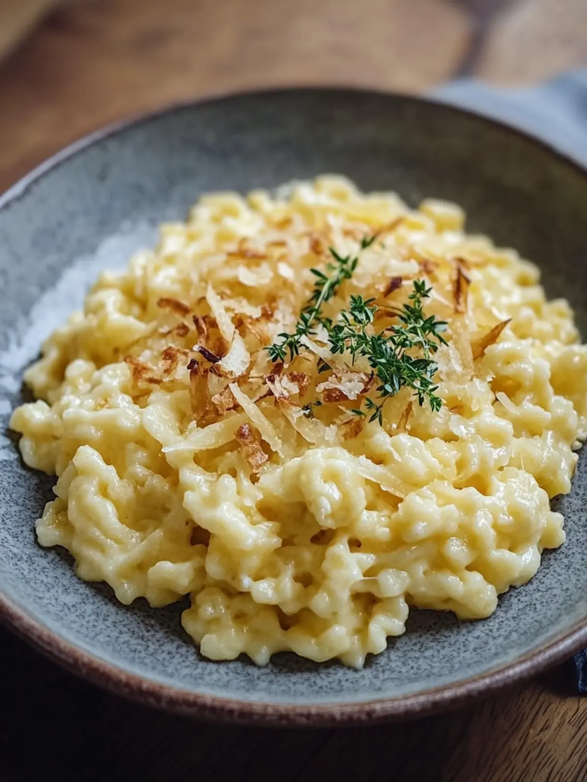 Käse-Spätzle mit gerösteten Zwiebeln – Herzhaft und einfach lecker 2 Käse-Spätzle mit gerösteten Zwiebeln