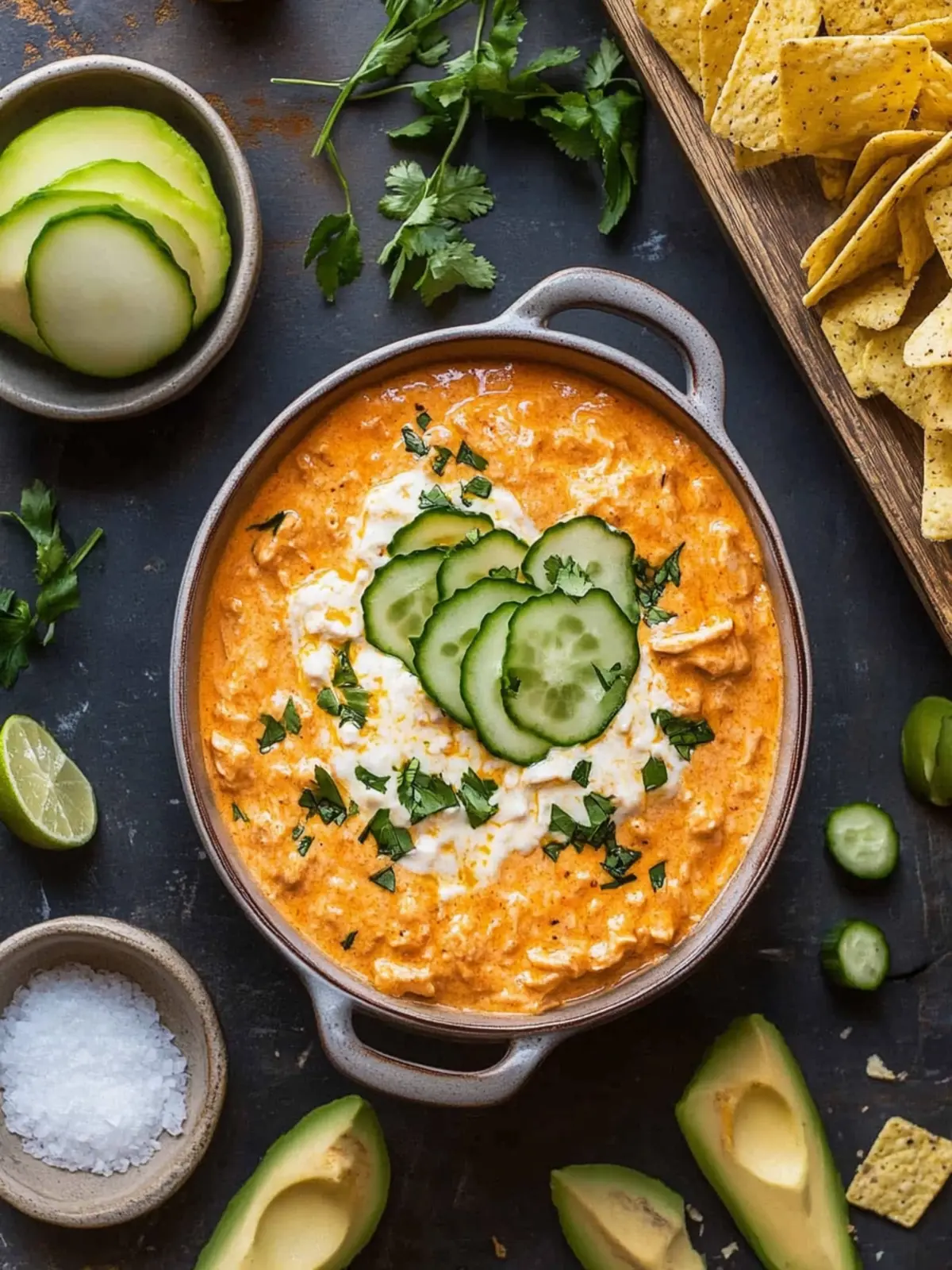 Buffalo-Hühnchen-Dip: Cremiger Genuss für jede Party 5 Buffalo-Hühnchen-Dip