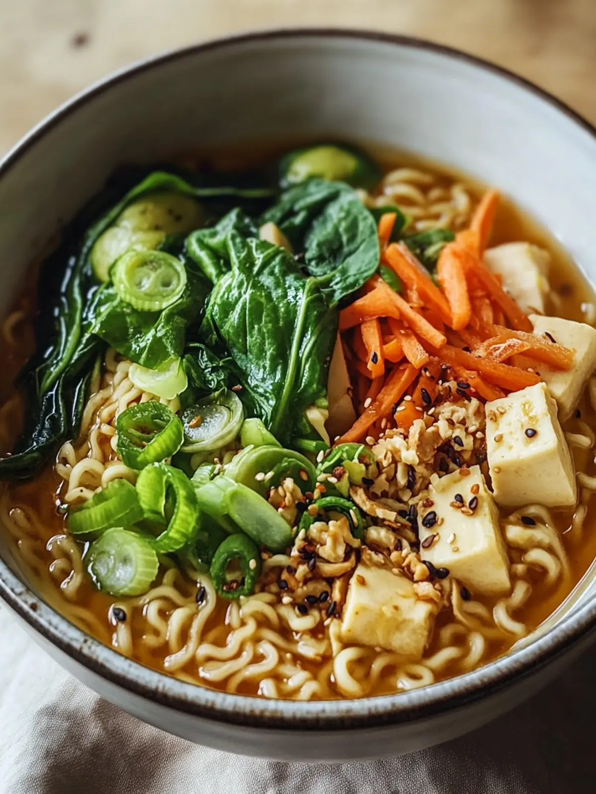 Genieß deine vegane Miso Erdnuss Ramen mit frischem Gemüse 2 Vegane Miso Erdnuss Ramen mit Gemüse