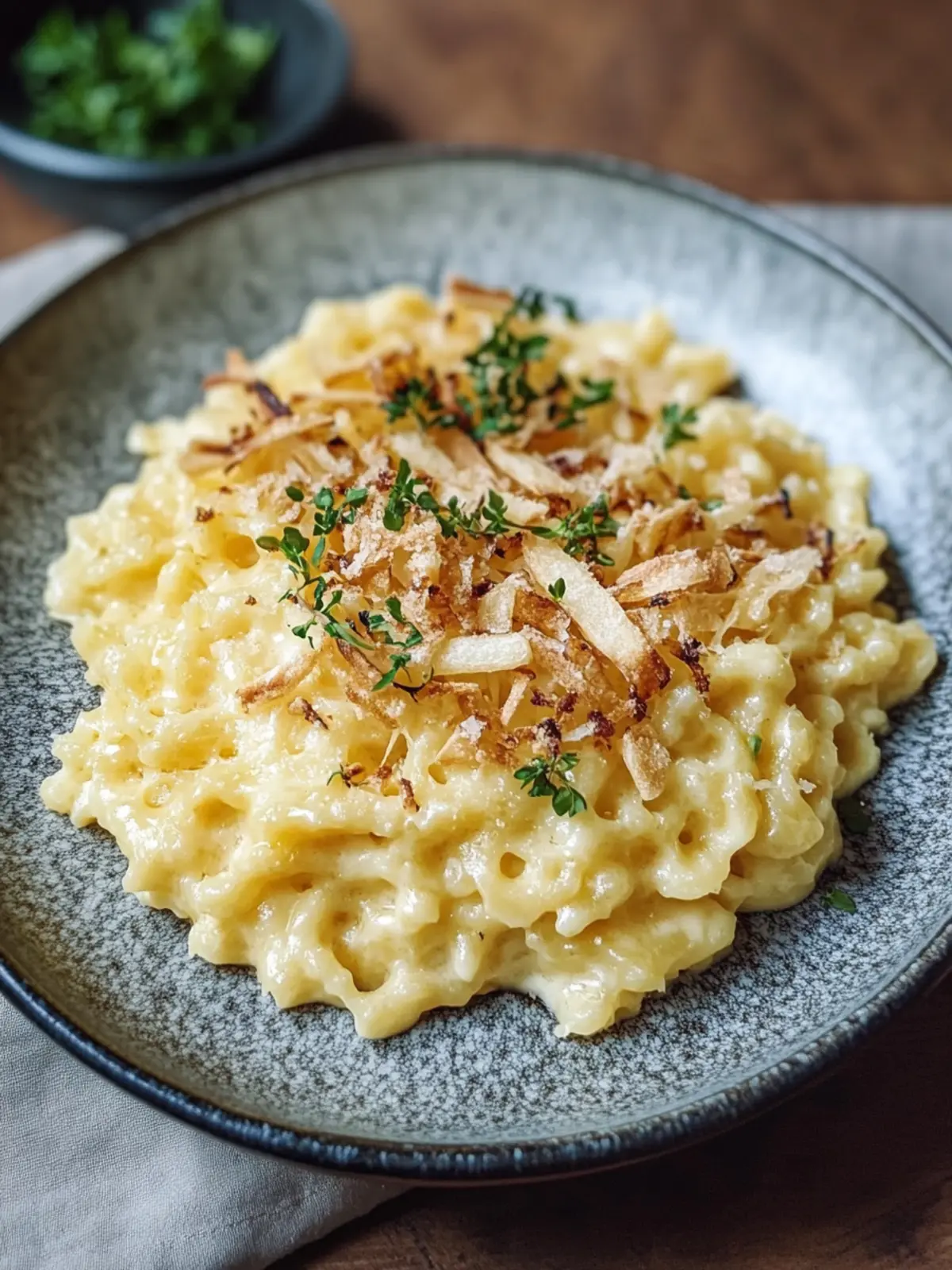Käse-Spätzle mit gerösteten Zwiebeln – Herzhaft und einfach lecker 4 Käse-Spätzle mit gerösteten Zwiebeln