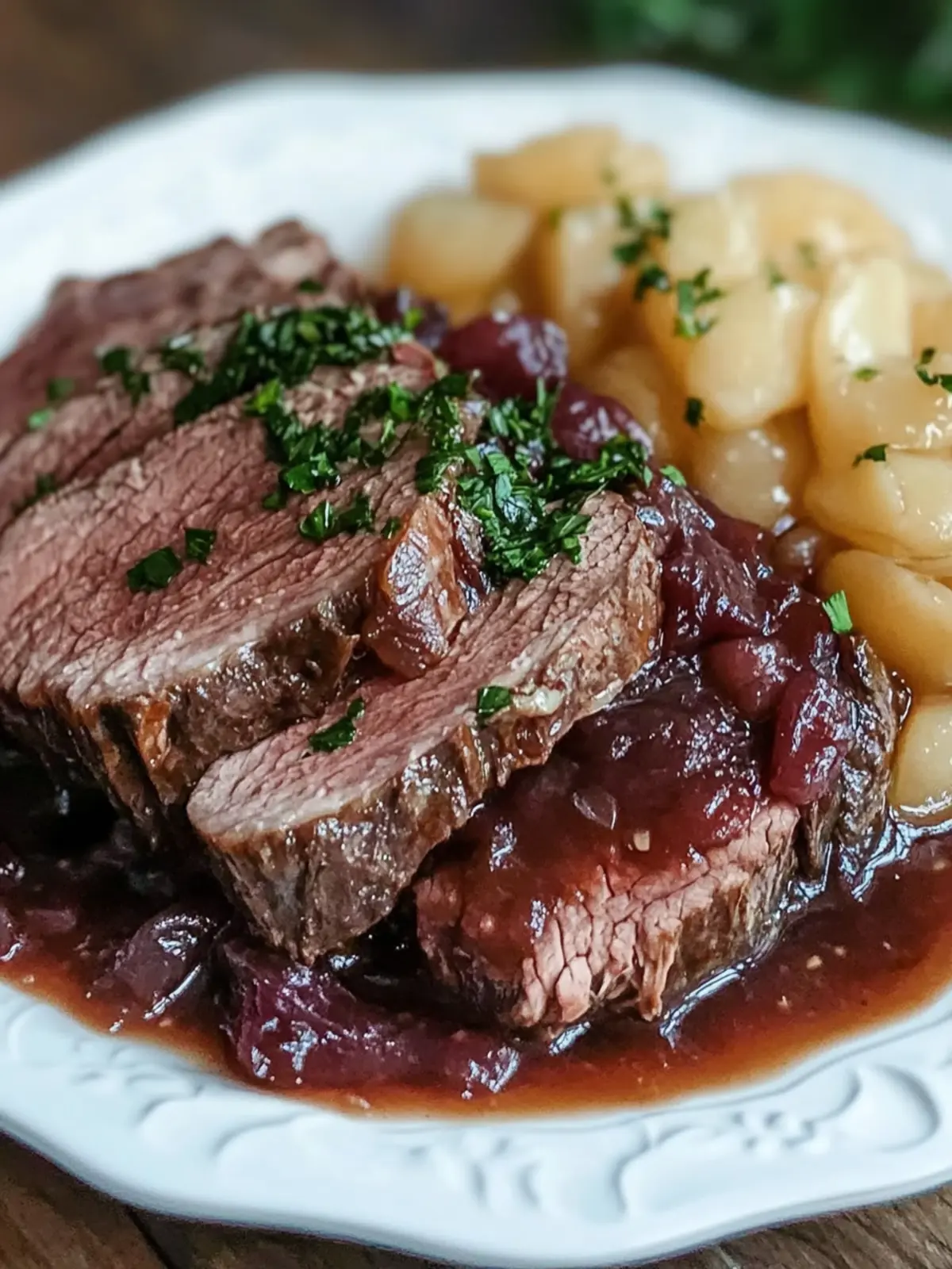Klassischer Rindersauerbraten Rezept – Herzhaft und Zart genießen 4 Klassischer Rindersauerbraten Rezept