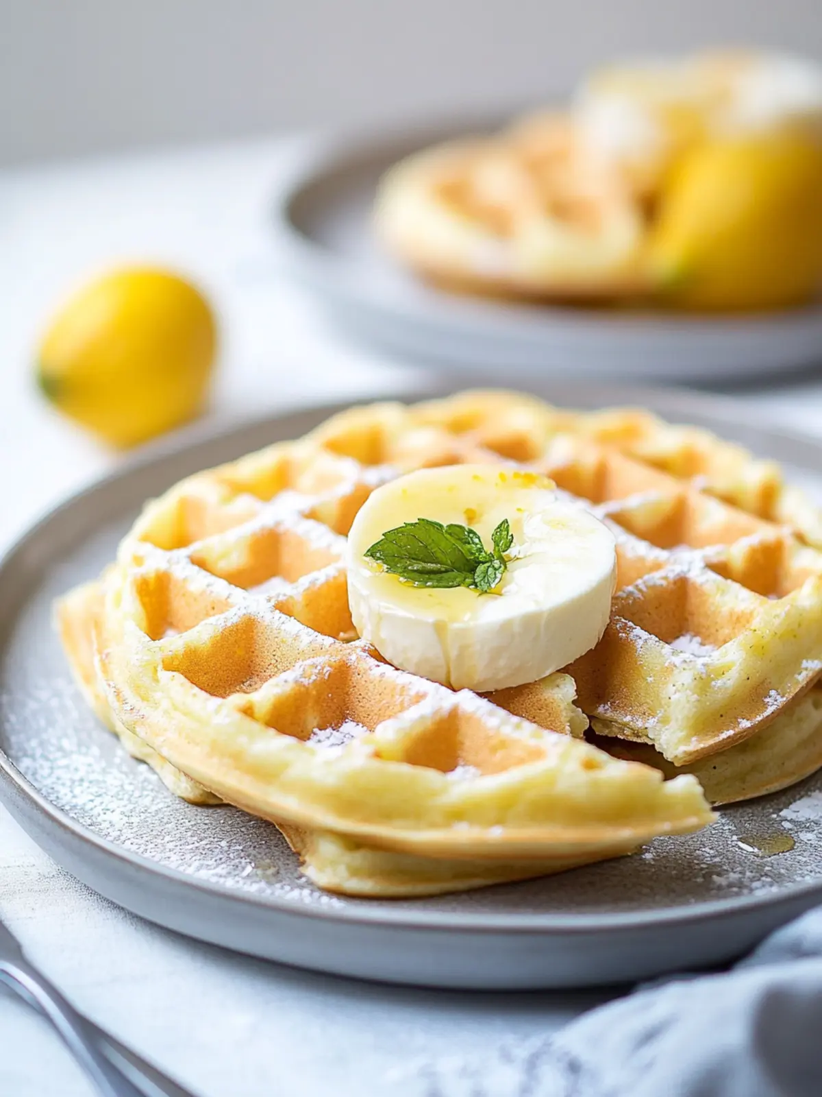 Zitronen-Mohnsamen-Waffeln: Der frische Brunch-Hit! 3 Zitronen-Mohnsamen-Waffeln
