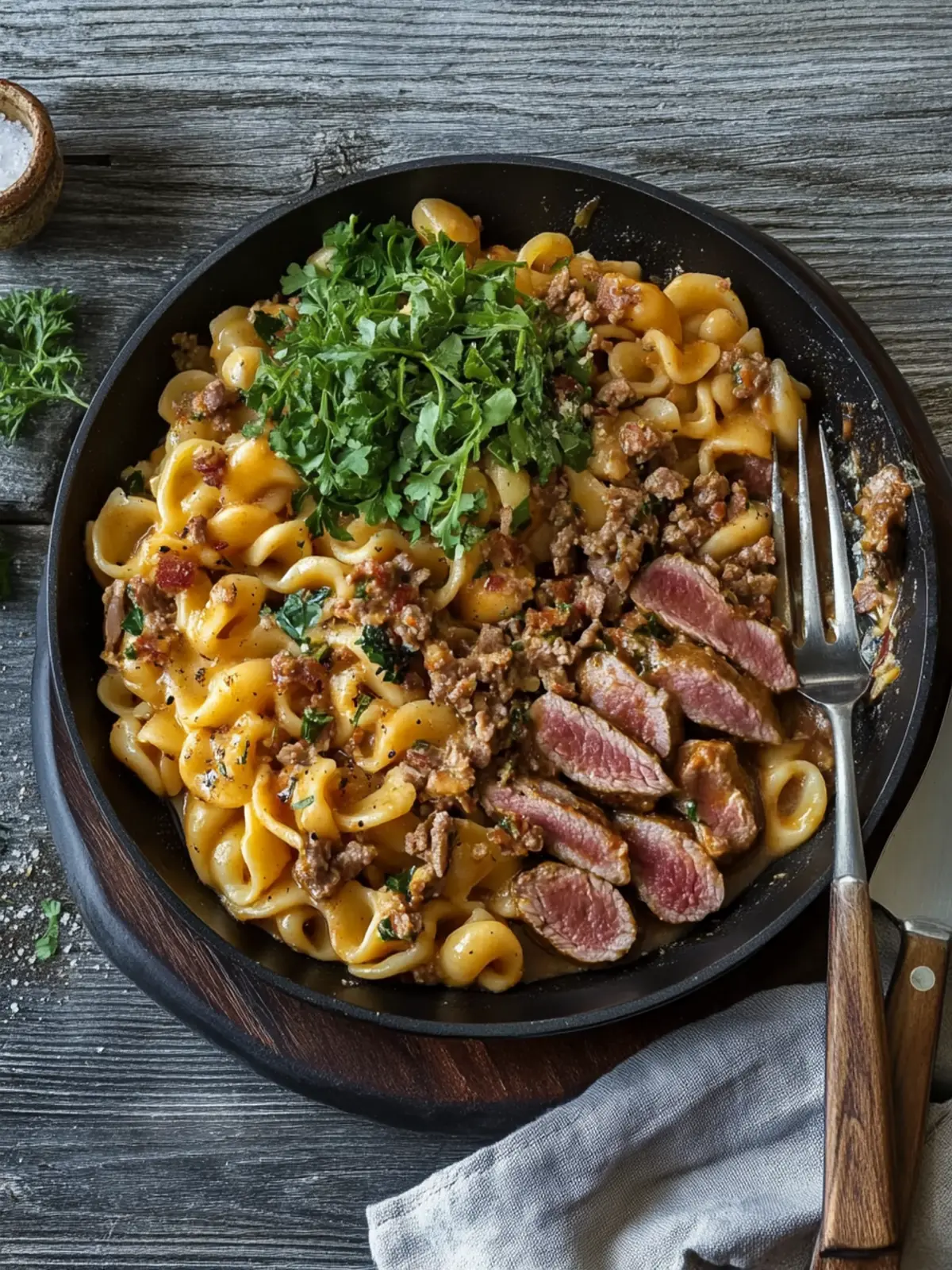 Hackfleisch und Nudelpfanne: Cremiges Wohlfühlessen Zuhause 4 Hackfleisch und Nudelpfanne