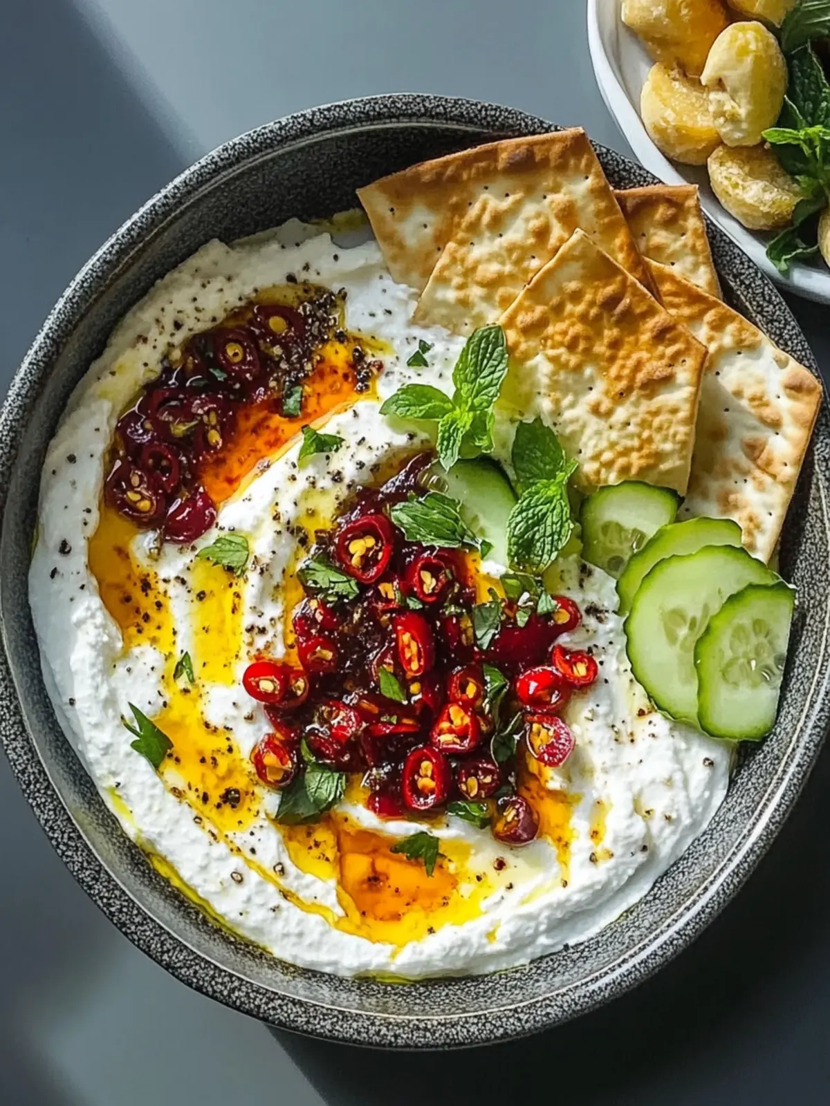 Labneh-Chili-Crisp-Dip: Mediterranes Geschmackserlebnis zuhause 3 Labneh-Chili-Crisp-Dip