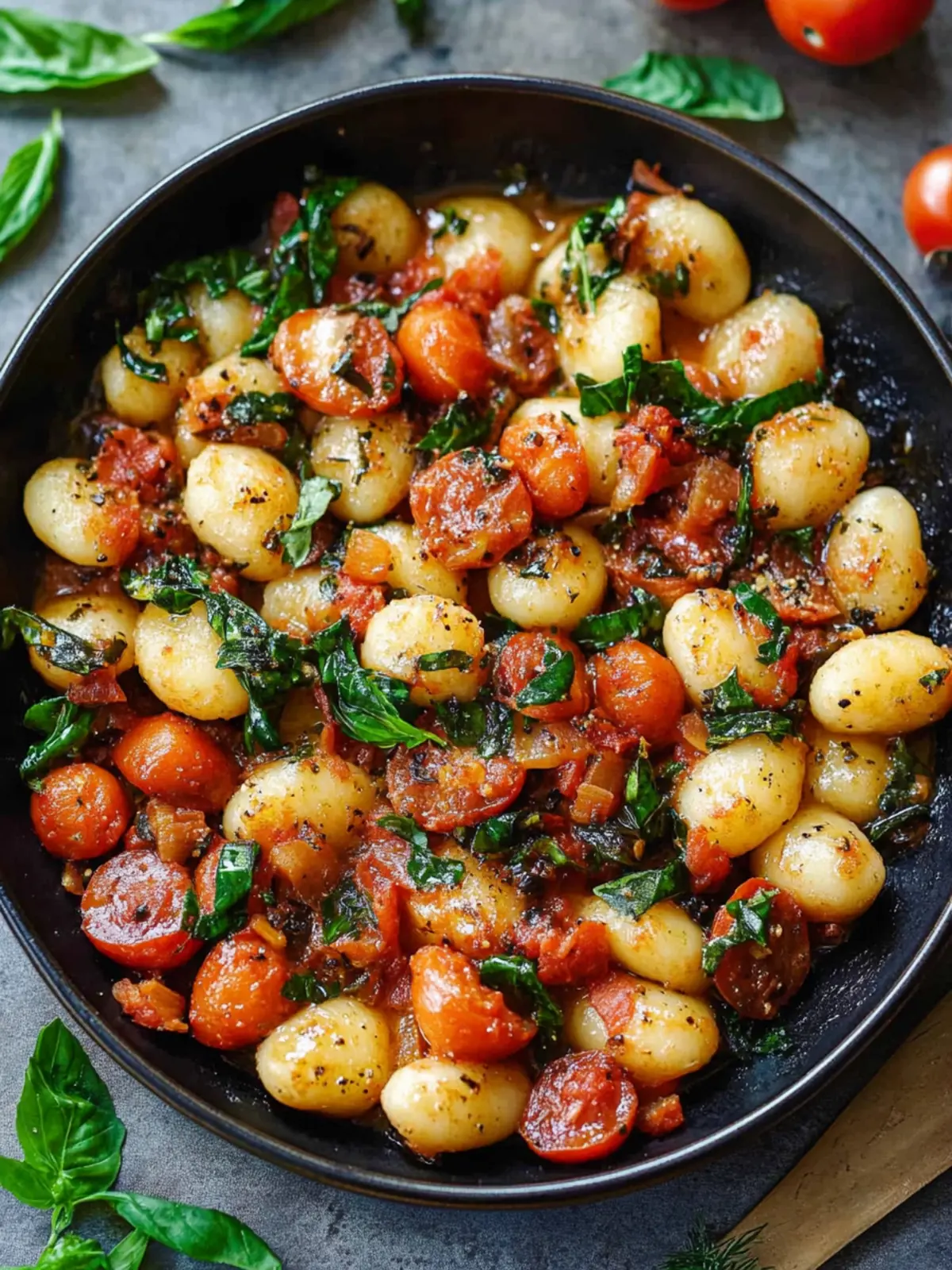 Schnelle Gnocchi mit Tomatensauce für feine Genießer 2 Gnocchi mit Tomatensauce