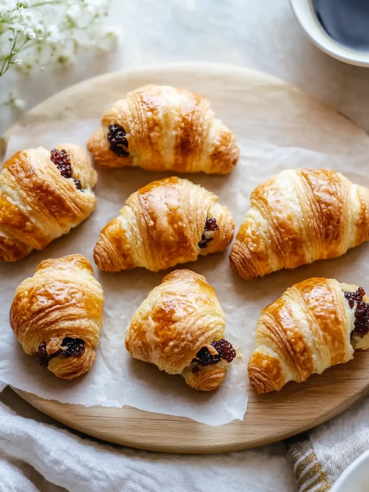 Gefüllte Mini-Croissants