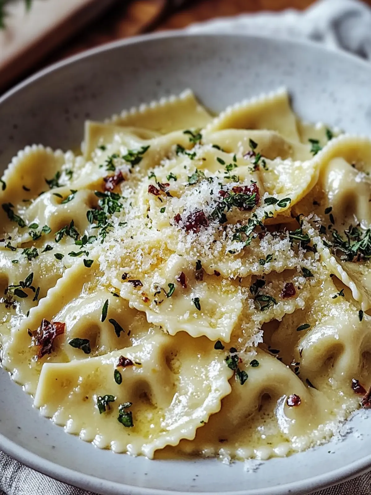 Cremige Knoblauch-Ravioli Carbonara Pasta für den perfekten Abend 3 Cremige Knoblauch-Ravioli Carbonara Pasta