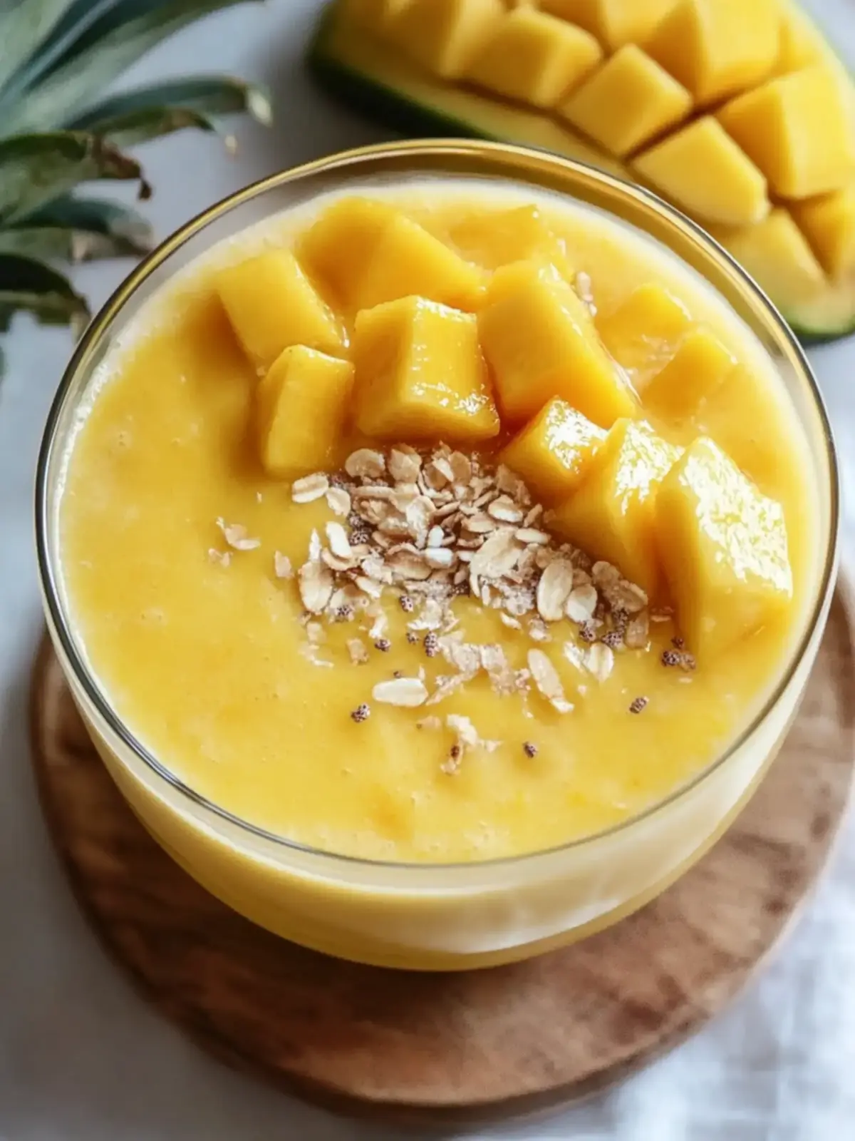 Mango-Ananas-Smoothie-Schüssel für den perfekten Start in den Tag 3 Mango-Ananas-Smoothie-Schüssel