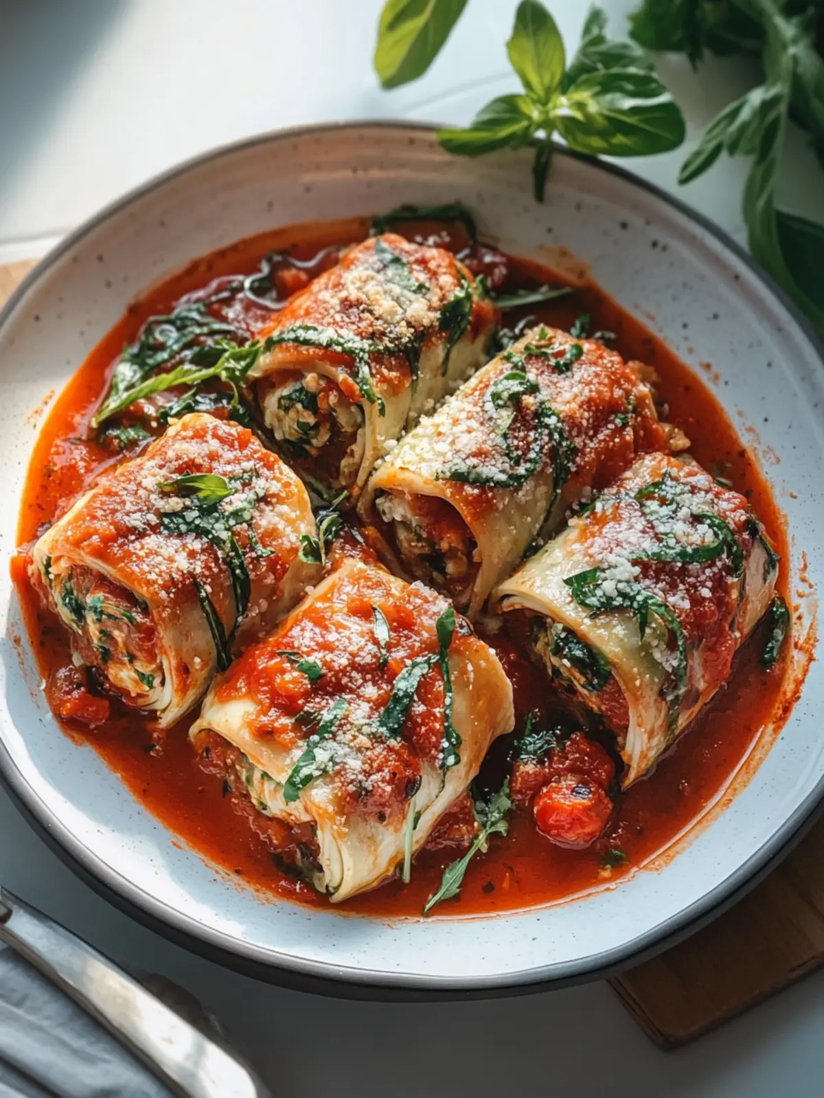 Saftige Involtini in würziger Tomatensauce für den perfekten Abend 2 Saftige Involtini in würziger Tomatensauce