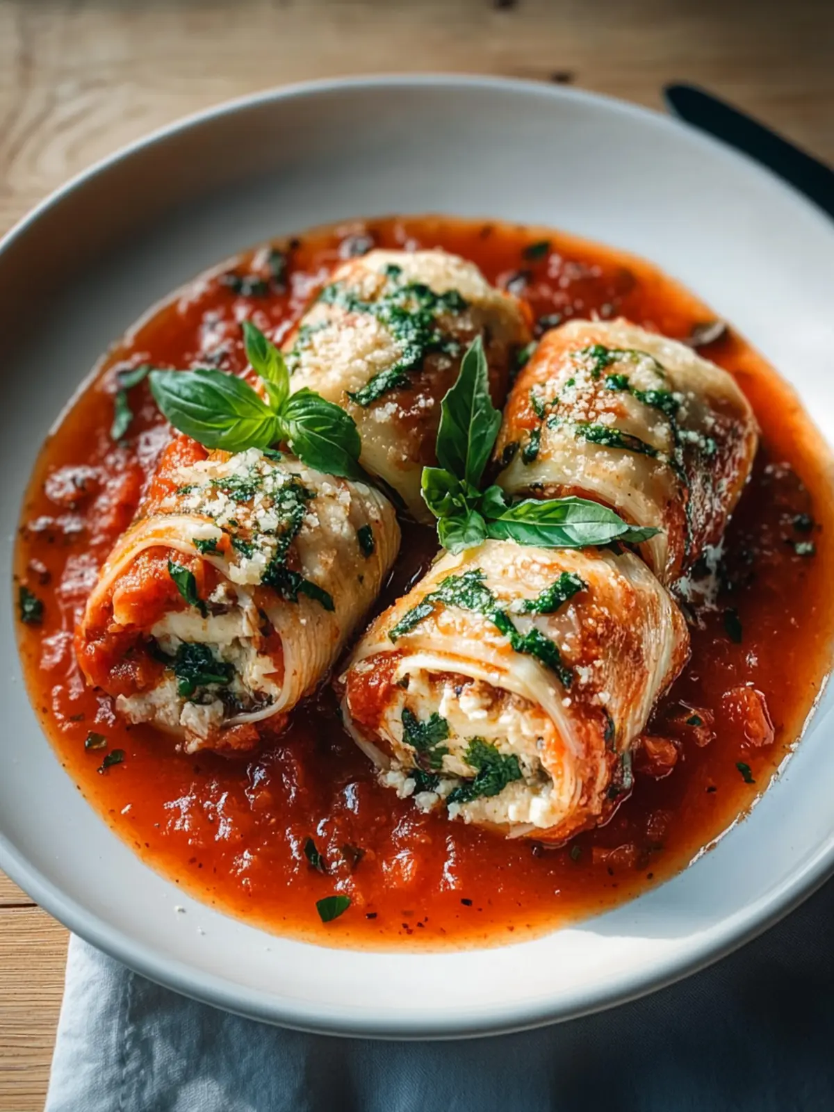 Saftige Involtini in würziger Tomatensauce für den perfekten Abend 3 Saftige Involtini in würziger Tomatensauce