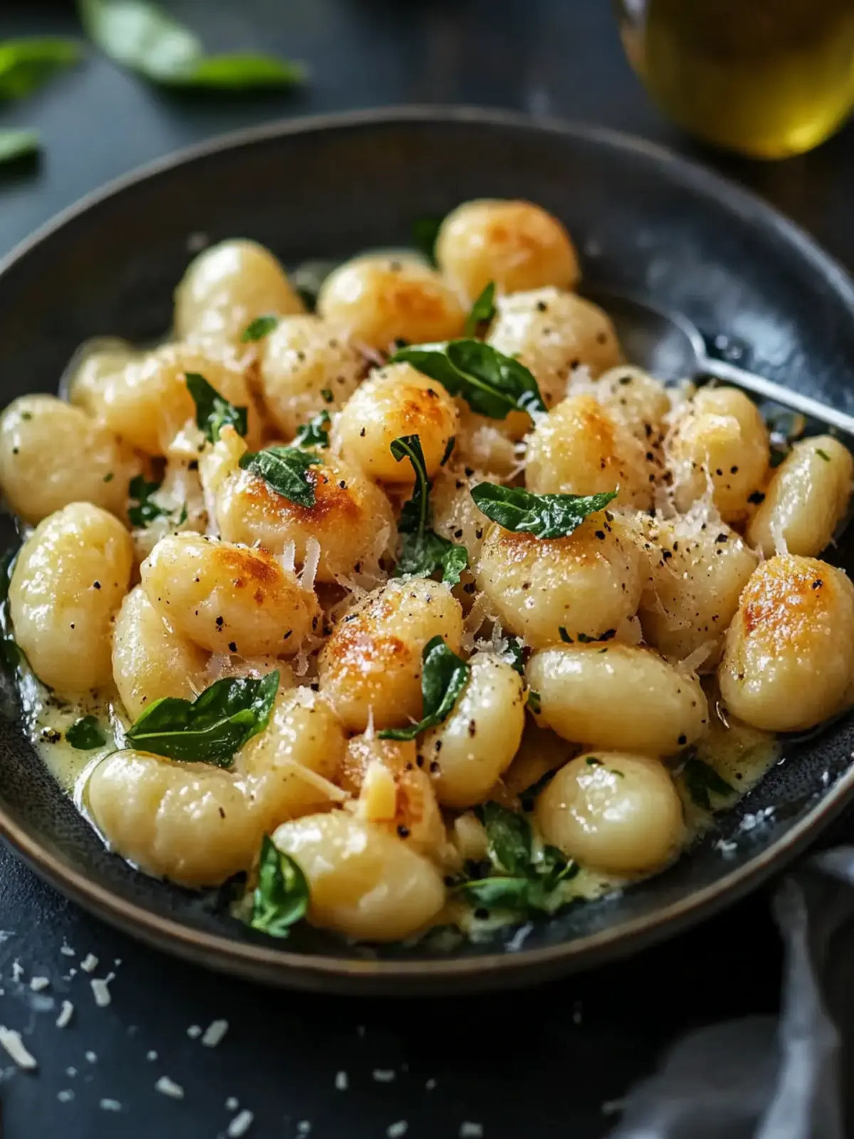 Cremige Garnelen und Gnocchi mit Knoblauch Parmesan Genuss 4 Cremige Garnelen und Gnocchi mit Knoblauch Parmesan
