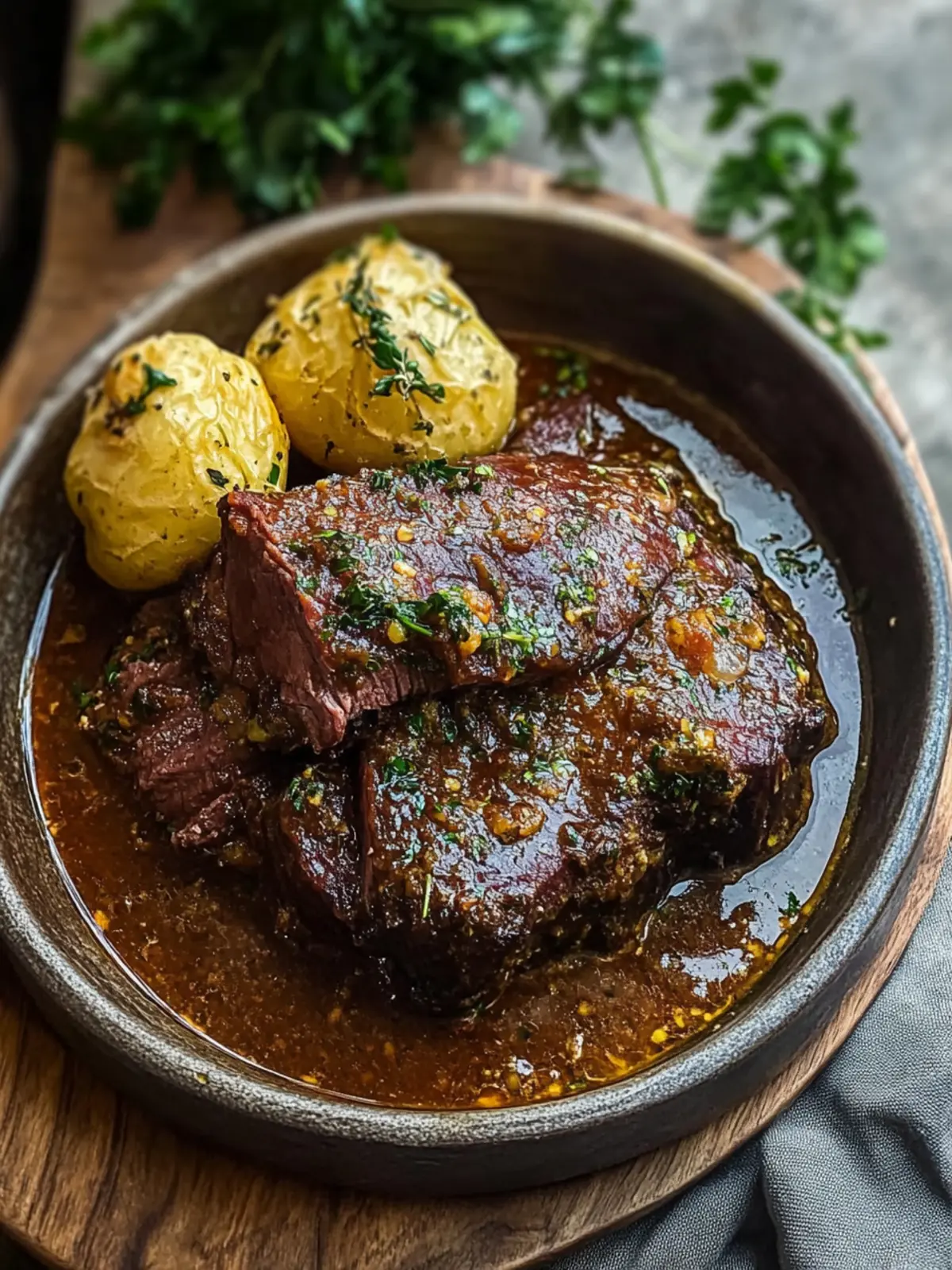 Rheinischer Sauerbraten mit Rosinen: Traditioneller Genuss für die Familie 2 Rheinischer Sauerbraten mit Rosine