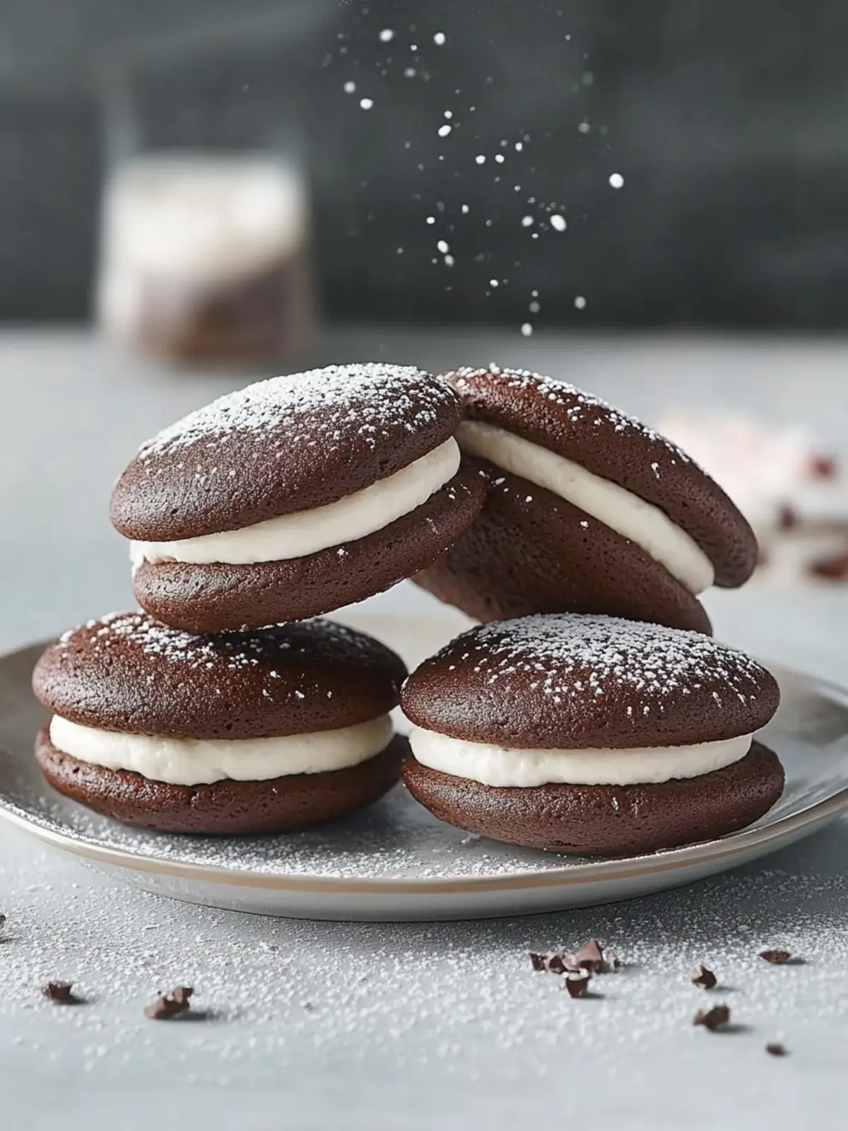 Wer kann diesen köstlichen Whoopie Pies mit Vanillefüllung widerstehen? 2 Whoopie Pies