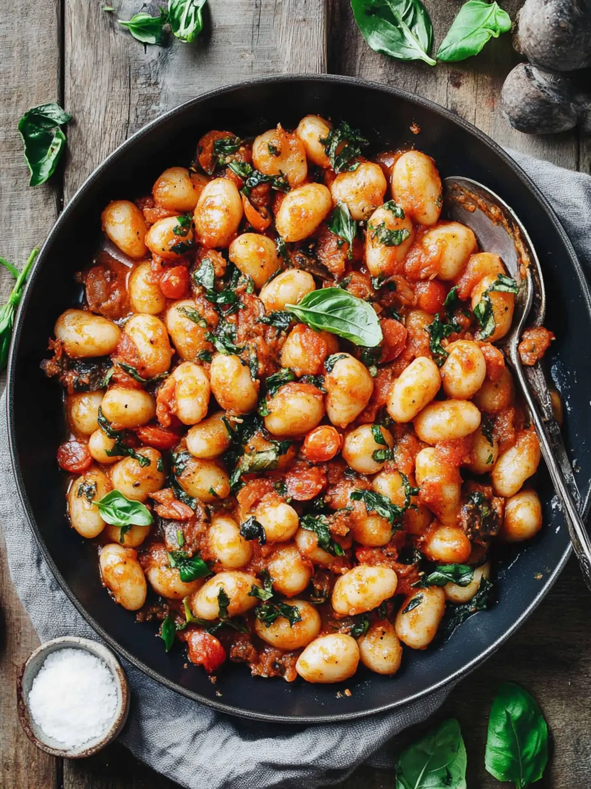 Schnelle Gnocchi mit Tomatensauce für feine Genießer 4 Gnocchi mit Tomatensauce