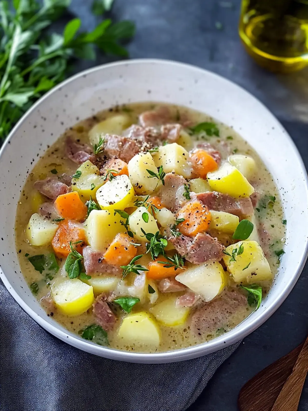 Cremiger Hackfleisch-, Kartoffel- und Kohlrabi-Eintopf für Warmhalte-Fans 2 Cremiger Hackfleisch-, Kartoffel- und Kohlrabi-Eintopf