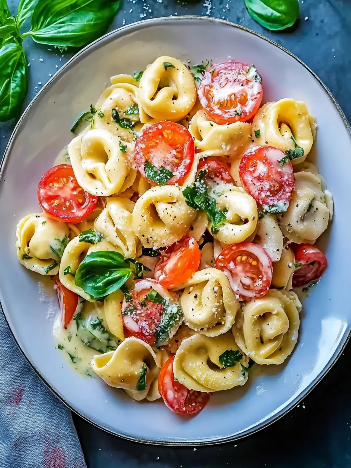 Heller und cremiger Tortellini-Nudelsalat mit frischem Gemüse 5 Heller und cremiger Tortellini-Nudelsalat Rezept