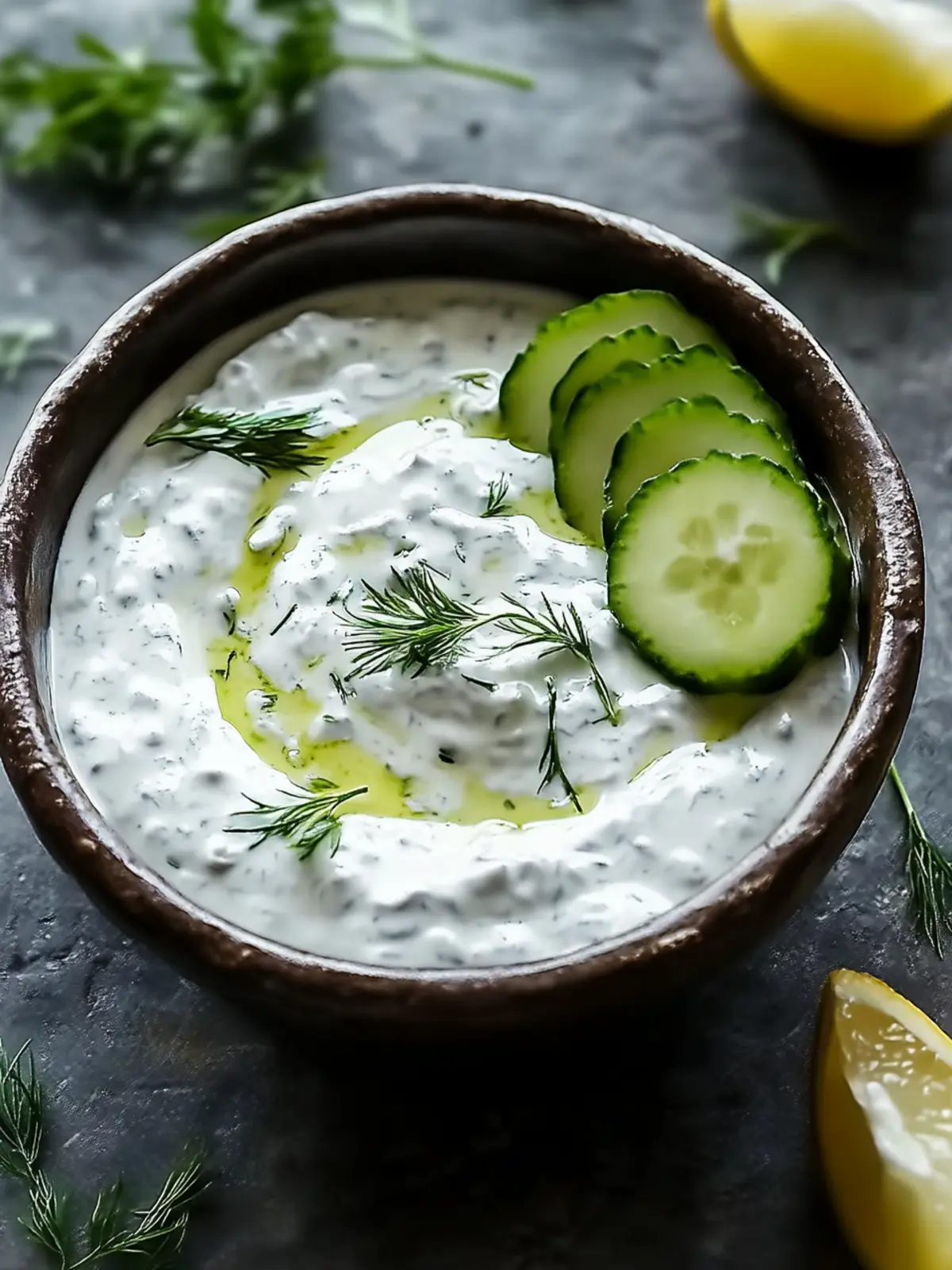 Erfrischender Joghurt-Gurken-Dip: Gesund in 10 Minuten! 5 Joghurt-Gurken-Dip