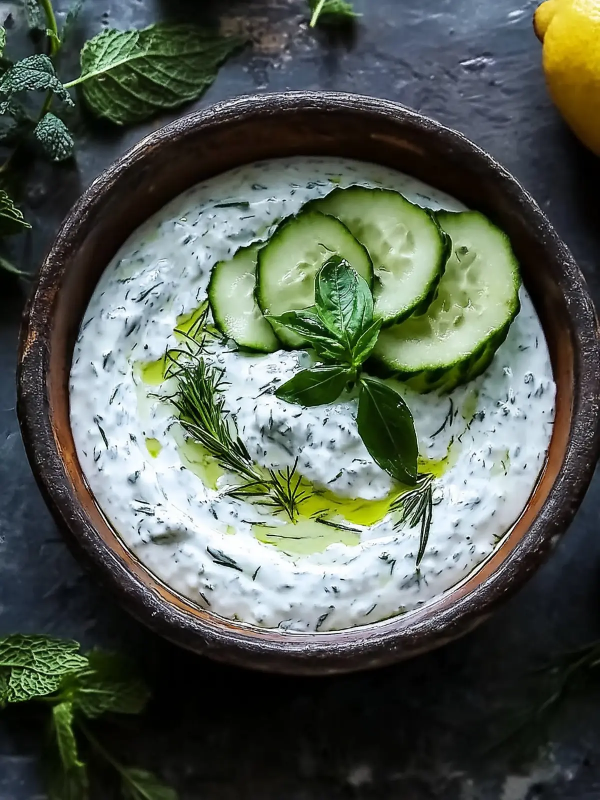 Erfrischender Joghurt-Gurken-Dip: Gesund in 10 Minuten! 2 Joghurt-Gurken-Dip