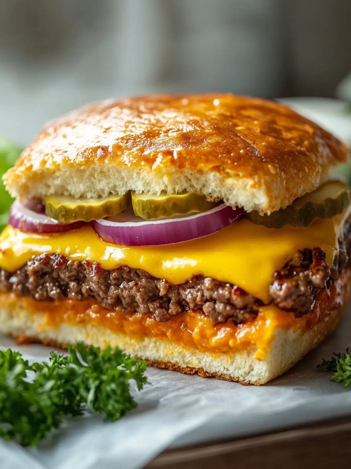 Käse Oklahoma Zwiebel Smashburger Auflauf für herzliche Familienabende 3 Käse Oklahoma Zwiebel Smashburger Auflauf